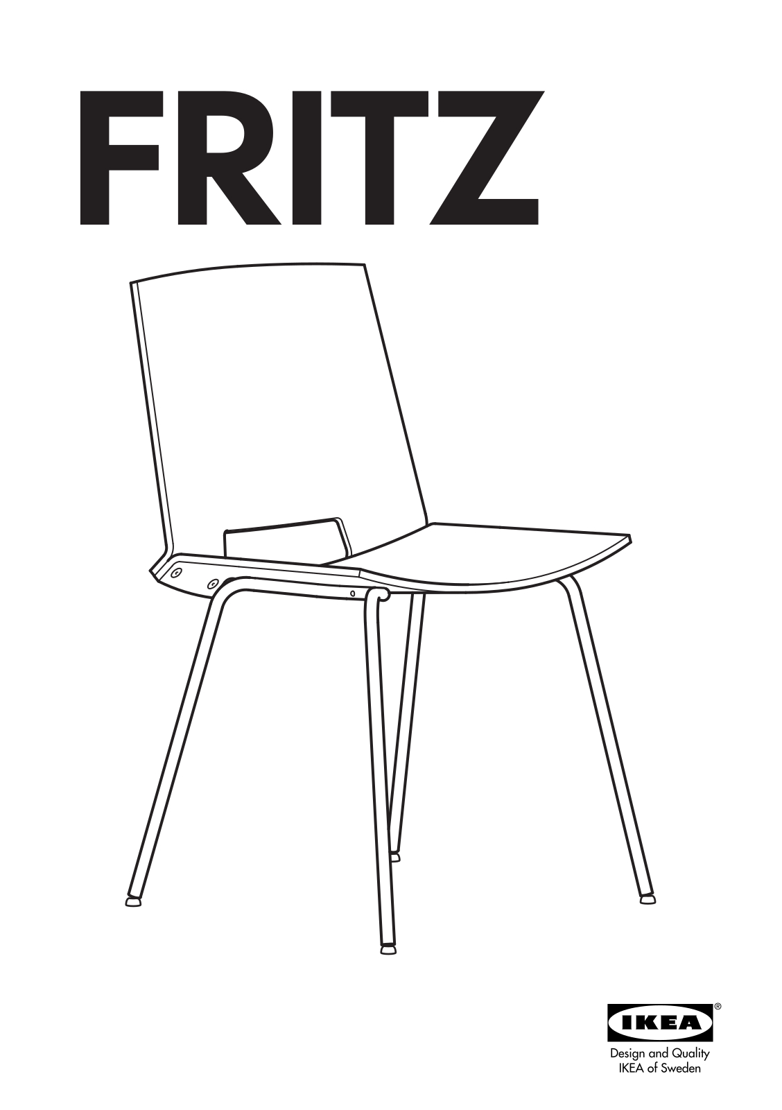 IKEA FRITZ CHAIR User Manual