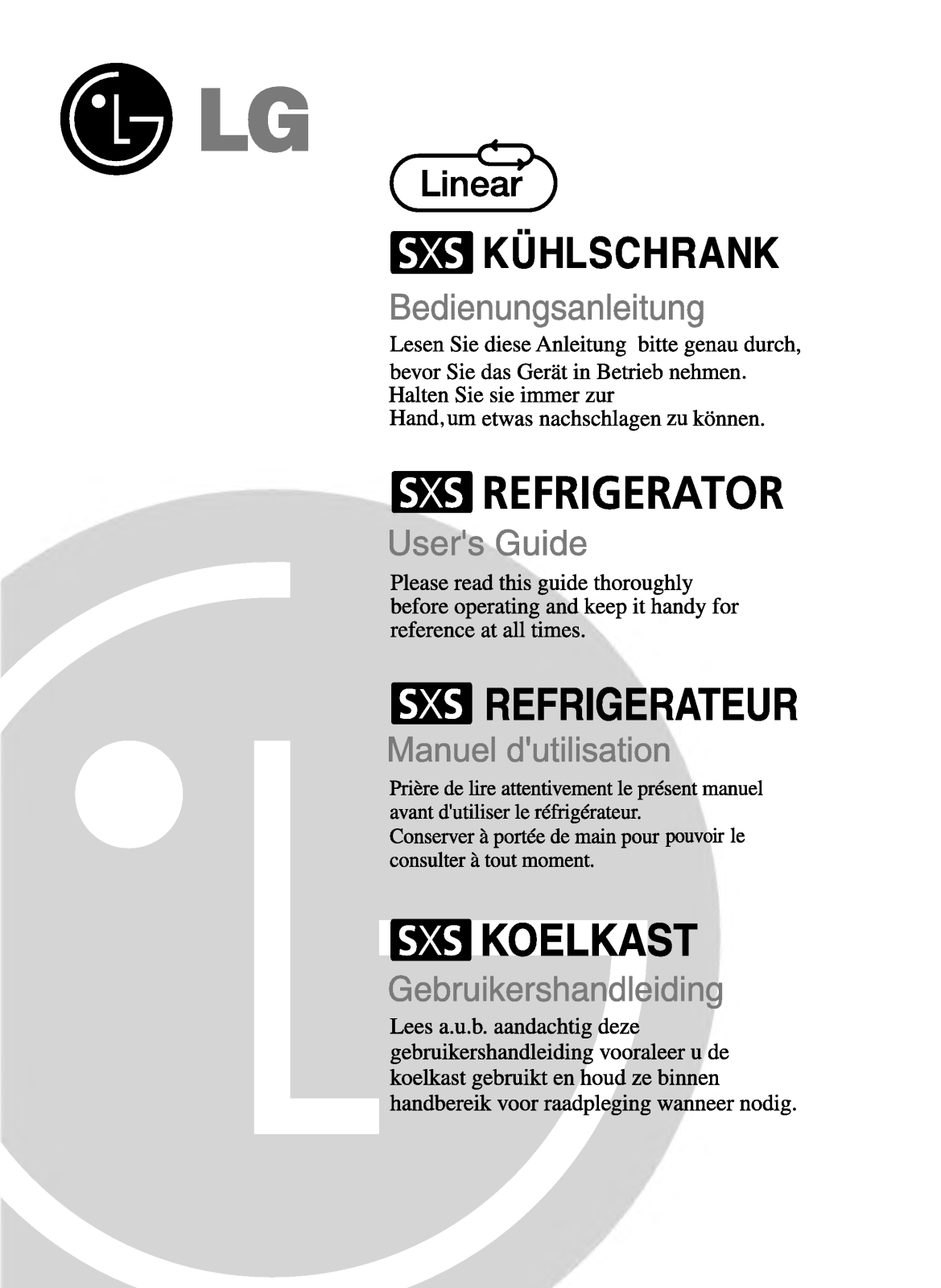 Lg GR-L207-TUJV User Manual