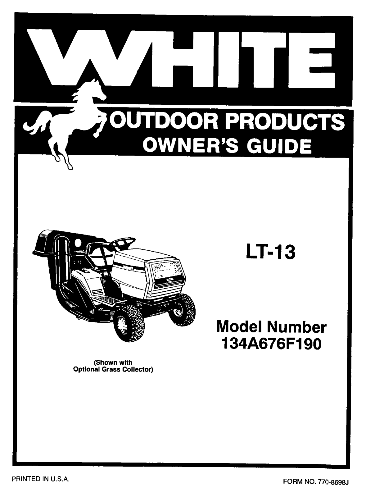 White 134A676F190 User Manual