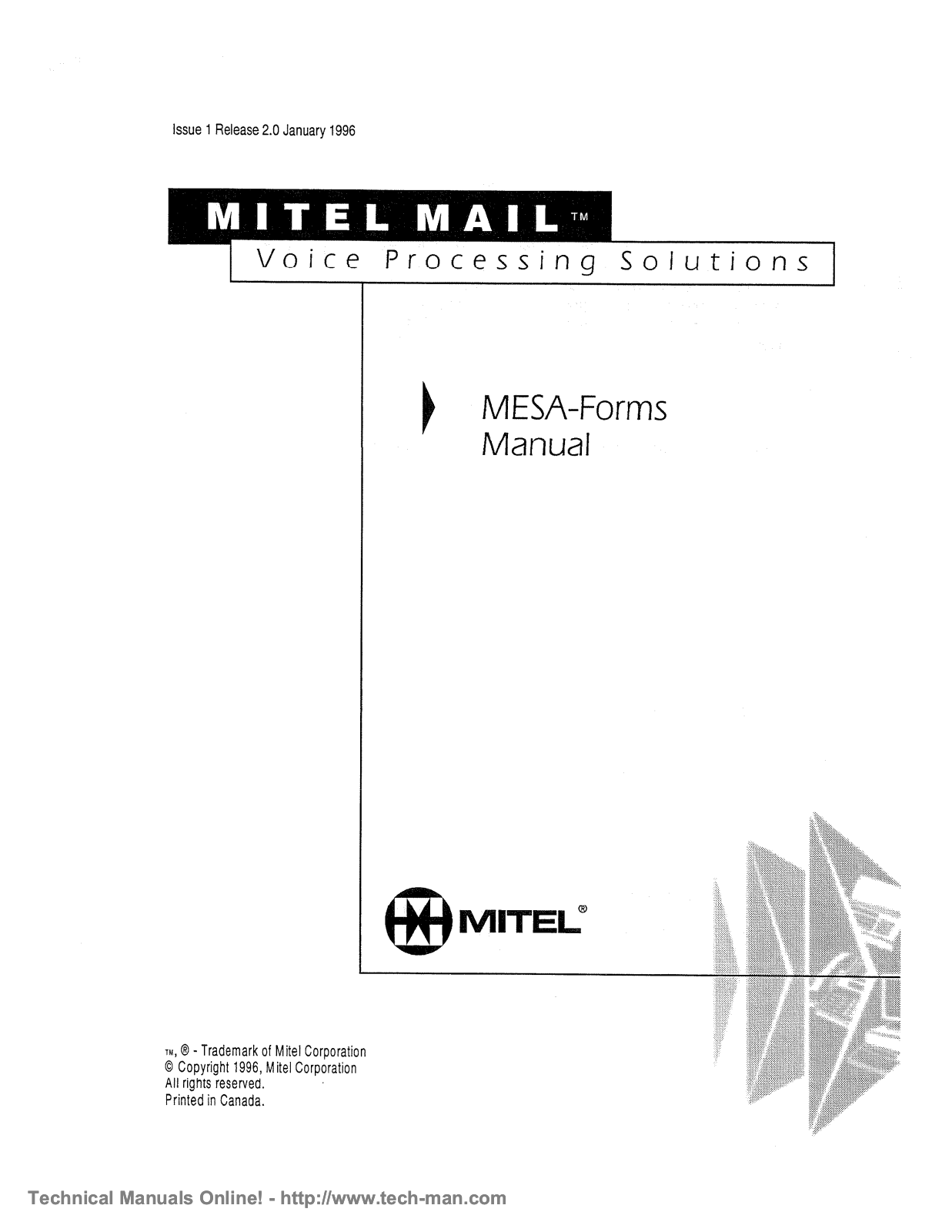 Mitel Mail Service Manual