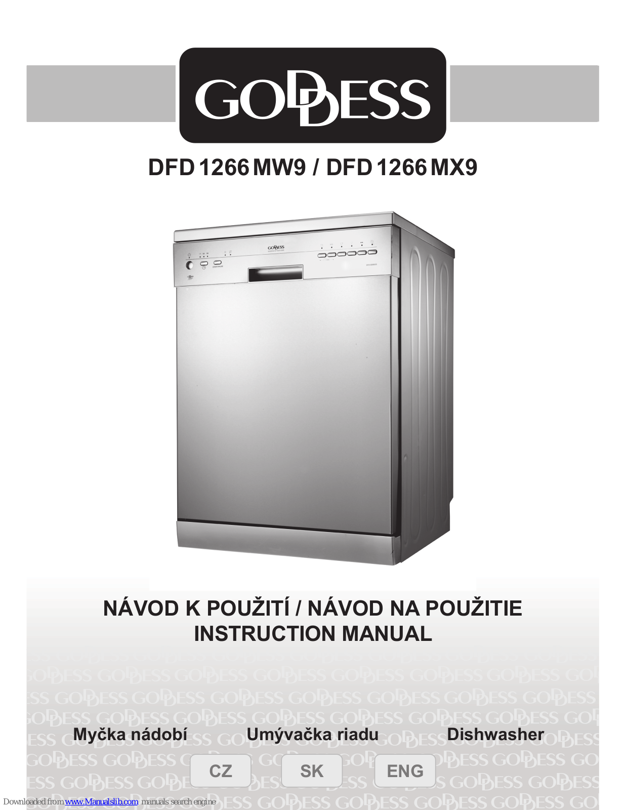 Goddess DFD1266MW9, DFD1266MX9 Instruction Manual