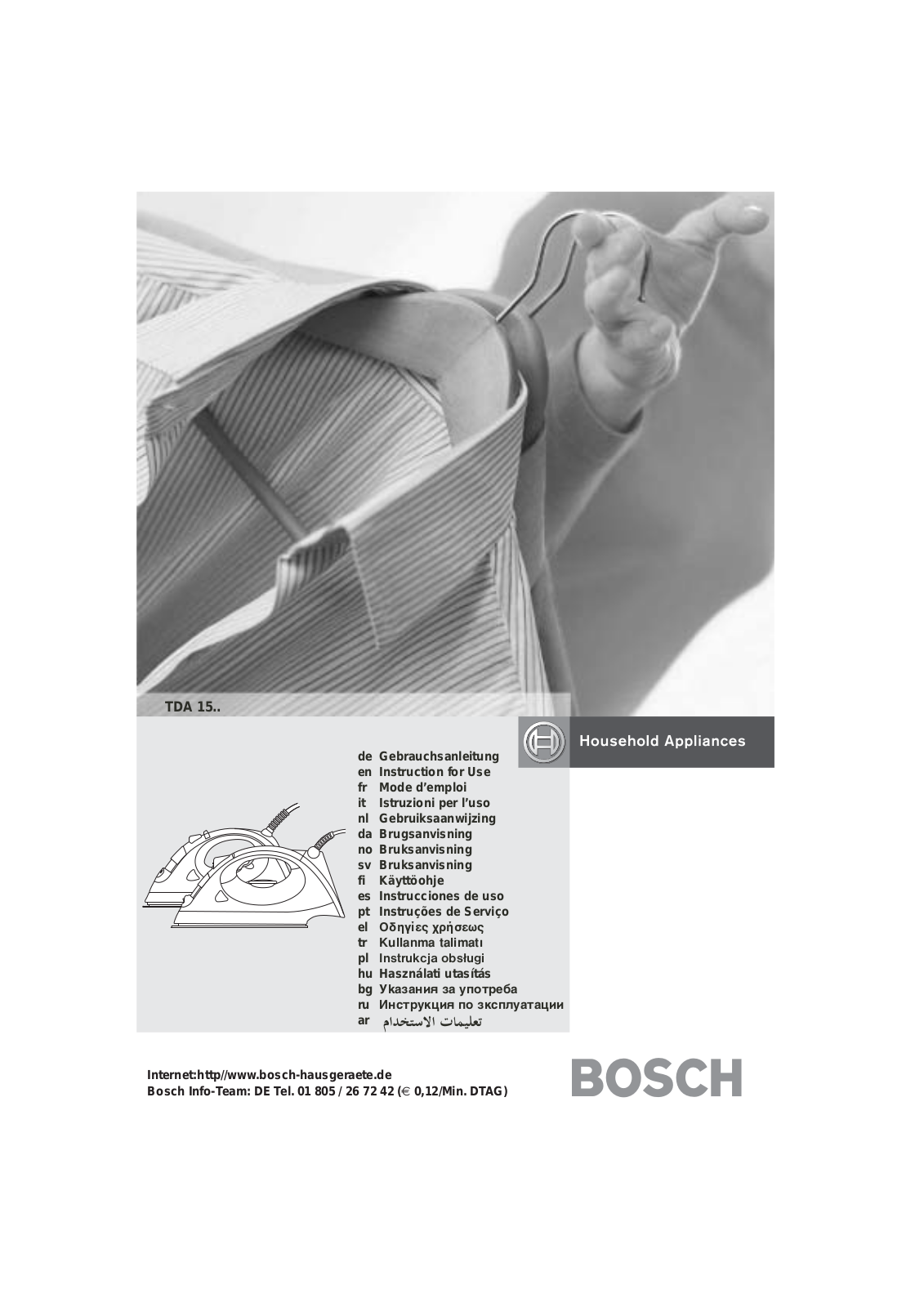 Bosch TDA1501GB, TDA1503GB, TDA1502CH, TDA1503UC, TDA1503 User Manual