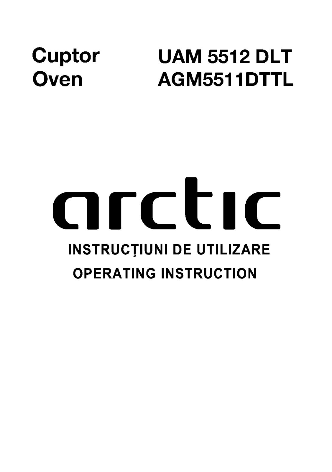 Arctic UAM 5512 DLT, AGM5511DTTL User guide - ManualMachine.com