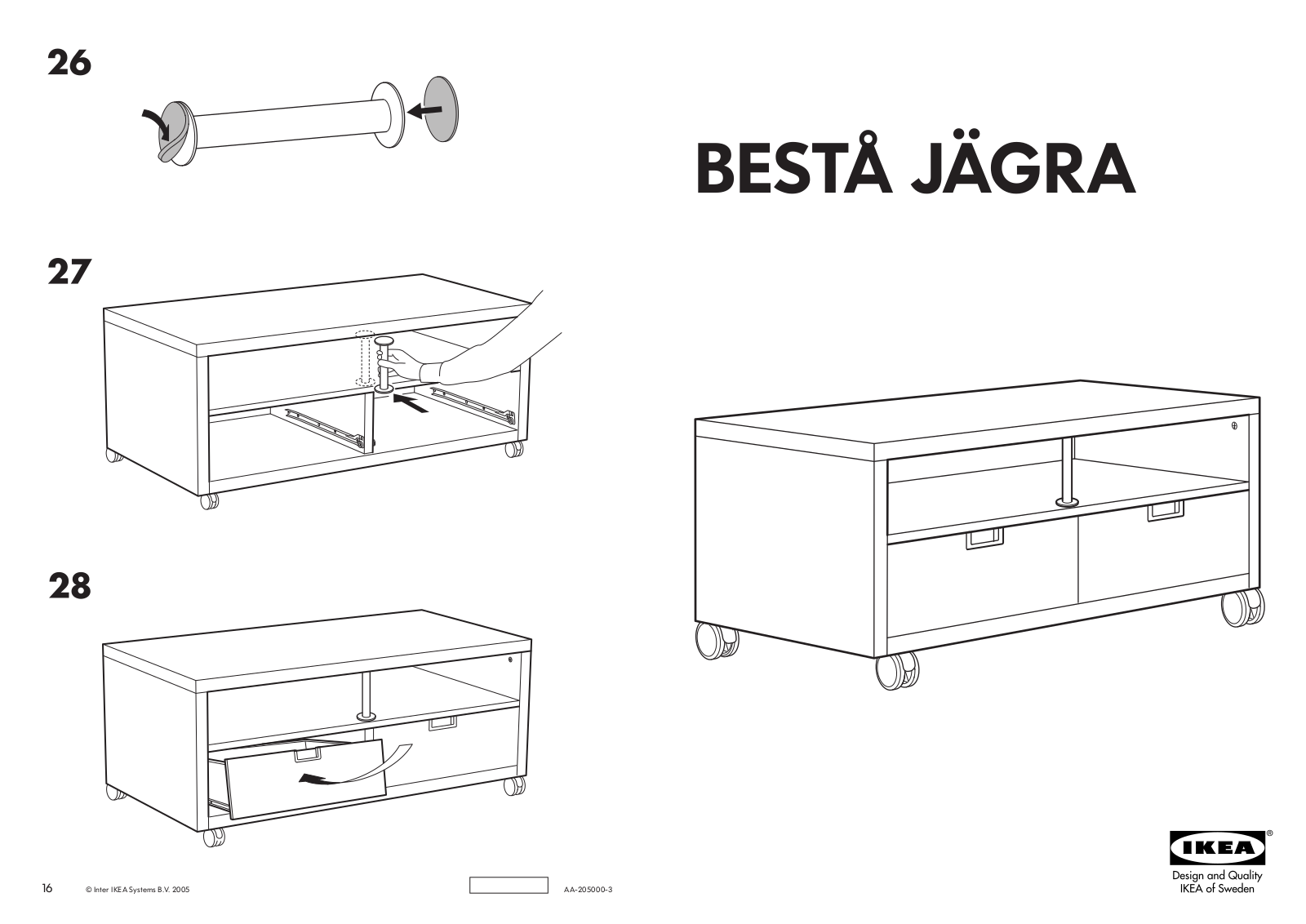 IKEA BESTA JAGRA User Manual