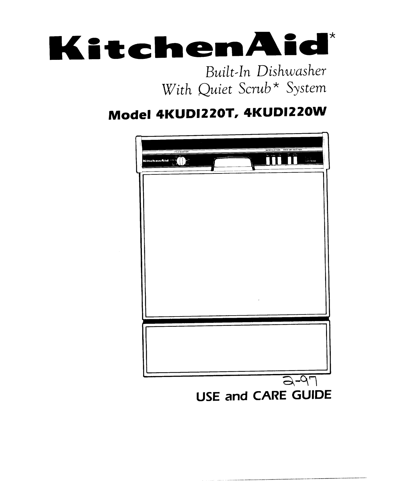 KitchenAid 4KUDI220T, 4KUDI220W Owner's Manual