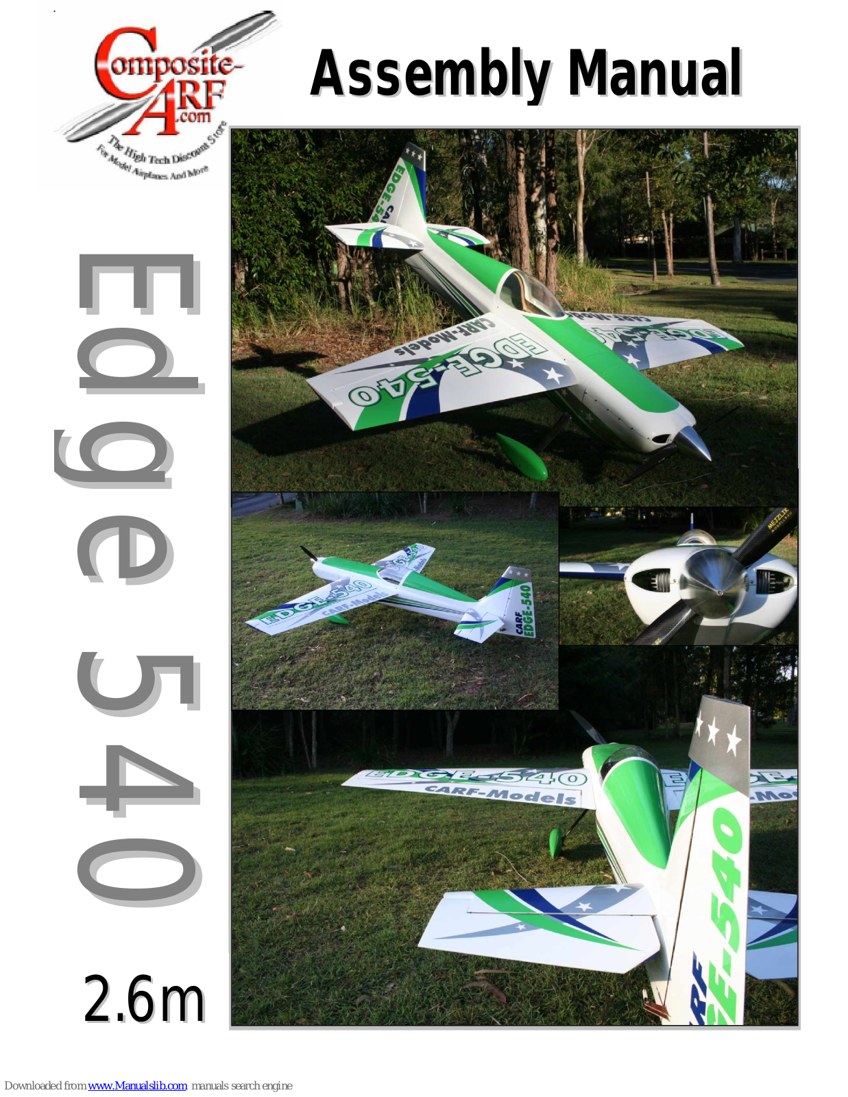 Composite-ARF Edge 540 2.6m Assembly Manual - ManualMachine.com