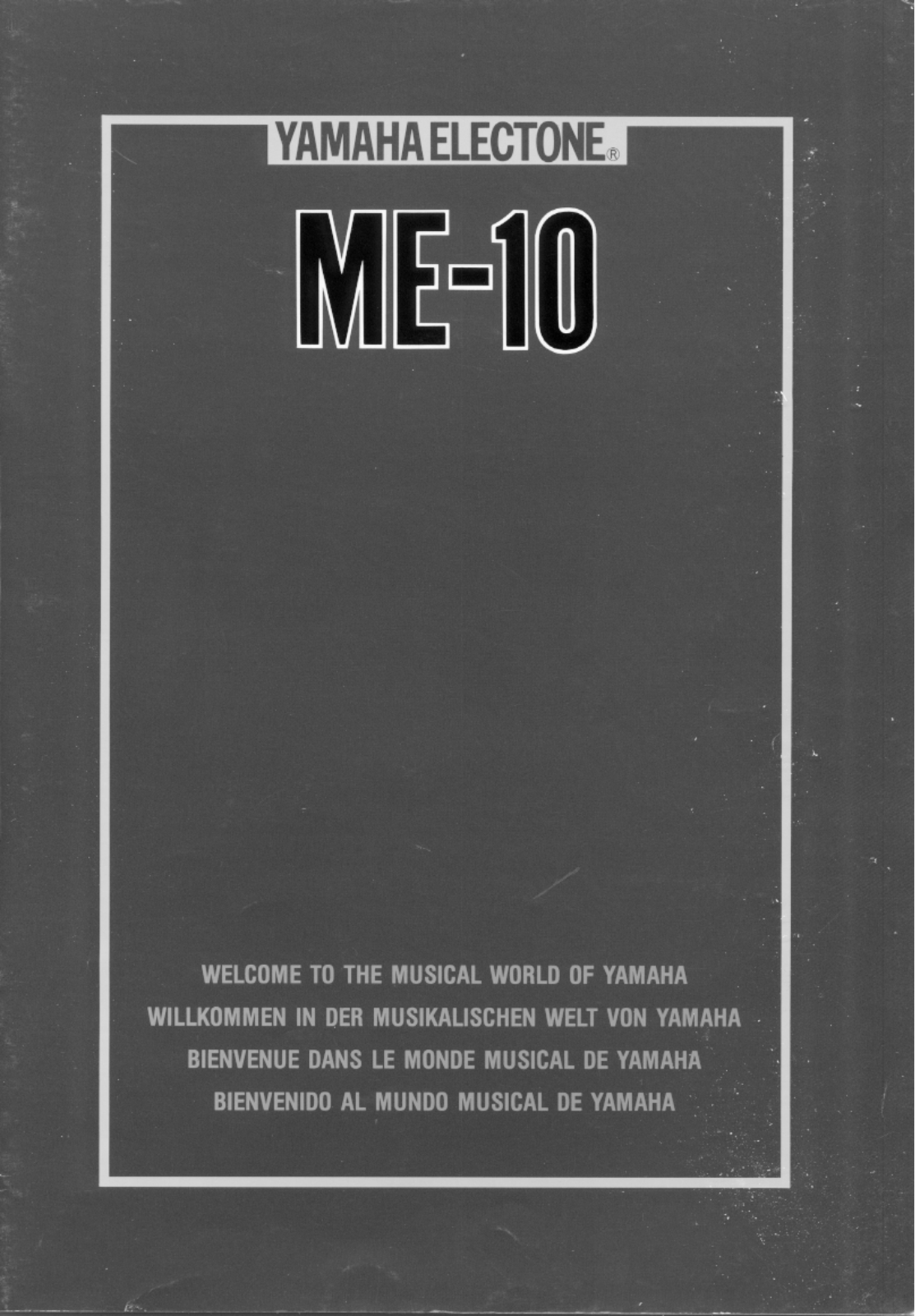 Yamaha ME-10 User Manual