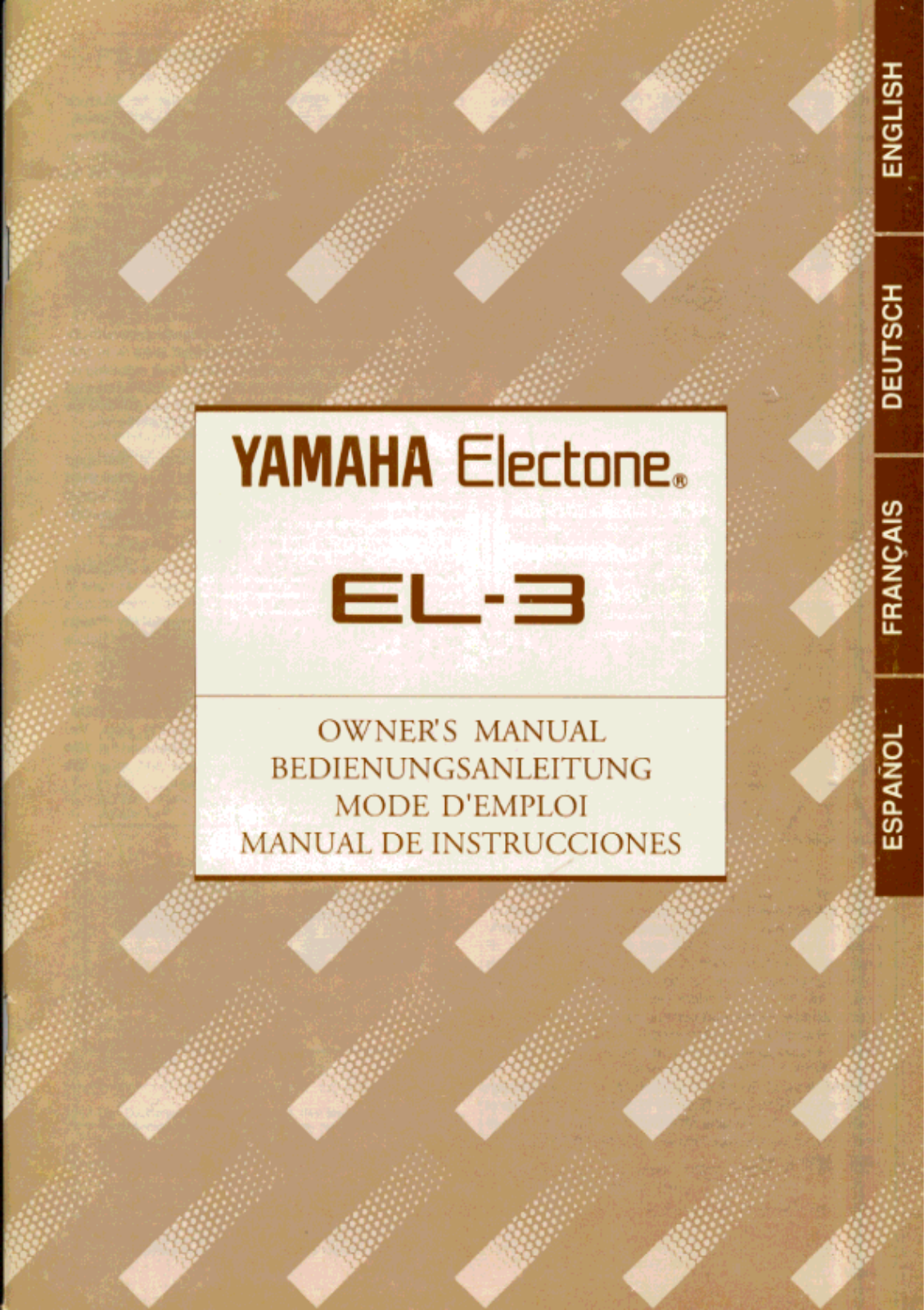 Yamaha EL-3 User Manual