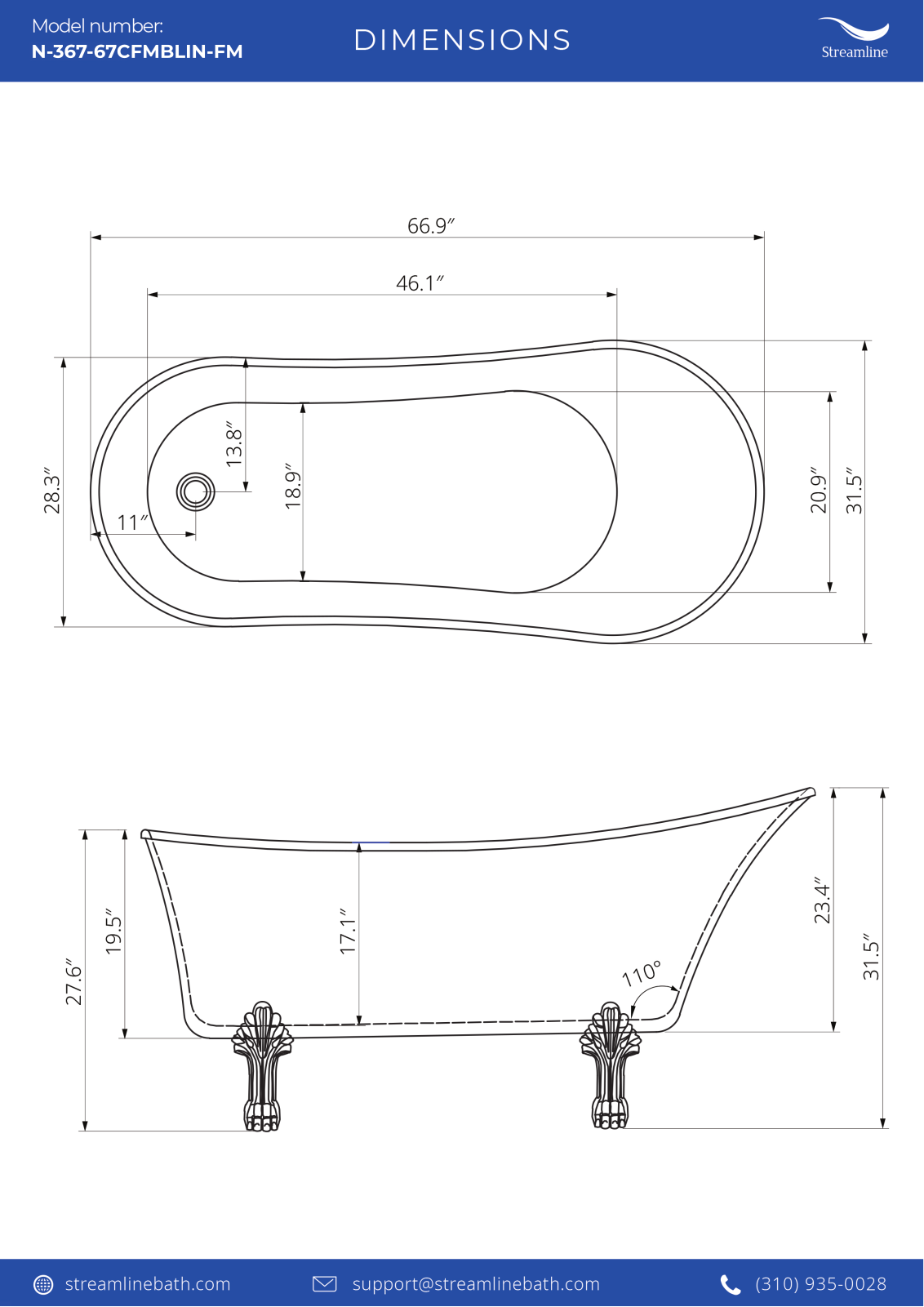 Streamline Bath SLBH8123 Specifications - ManualMachine.com