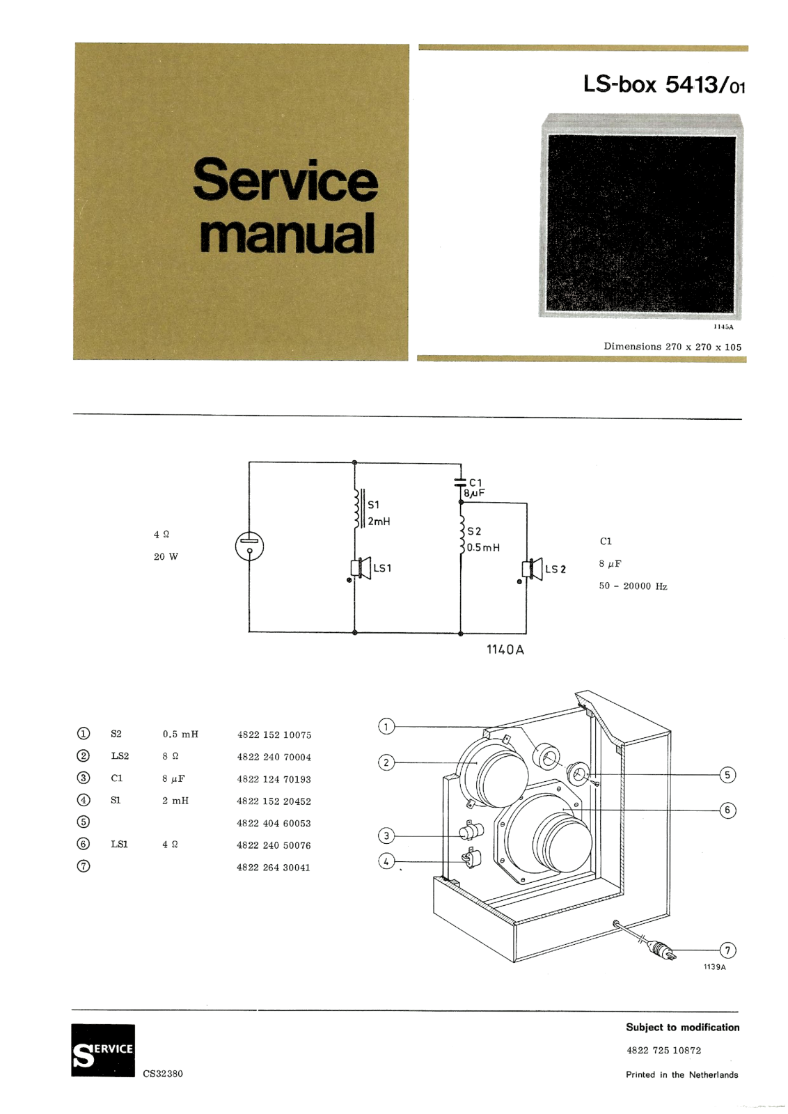 Philips 22-RH-413 Service Manual