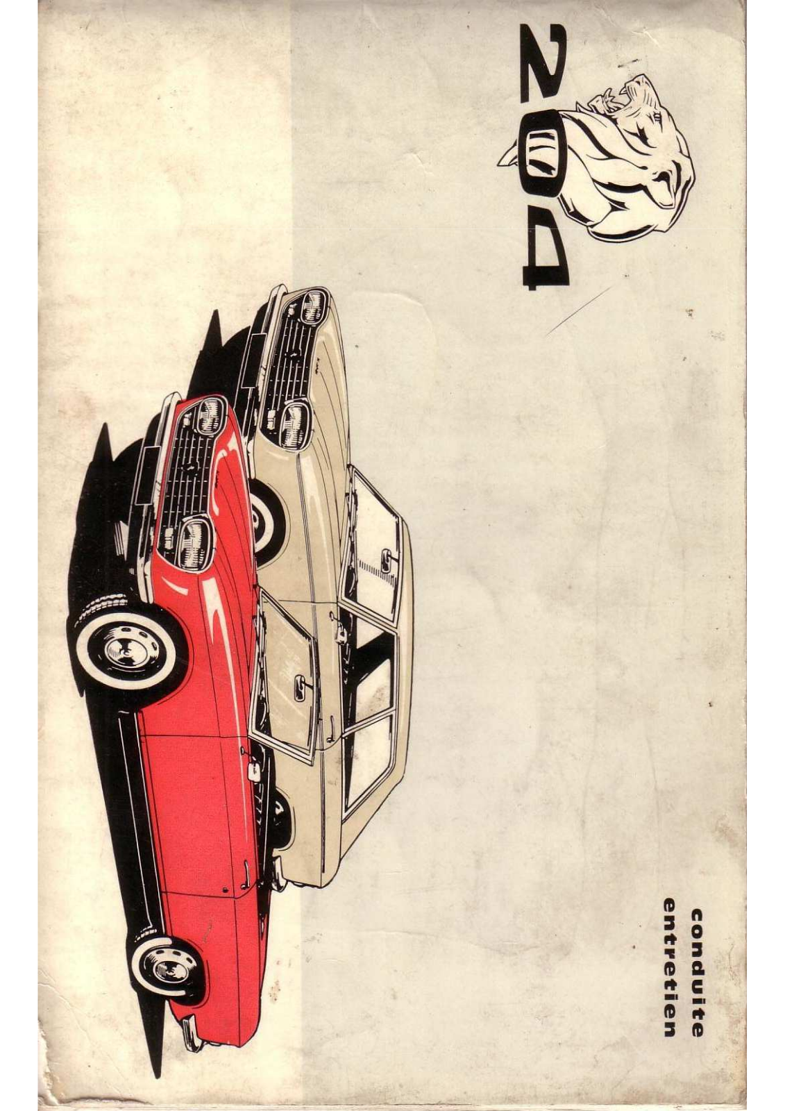 PEUGEOT 204 COUPE User Manual