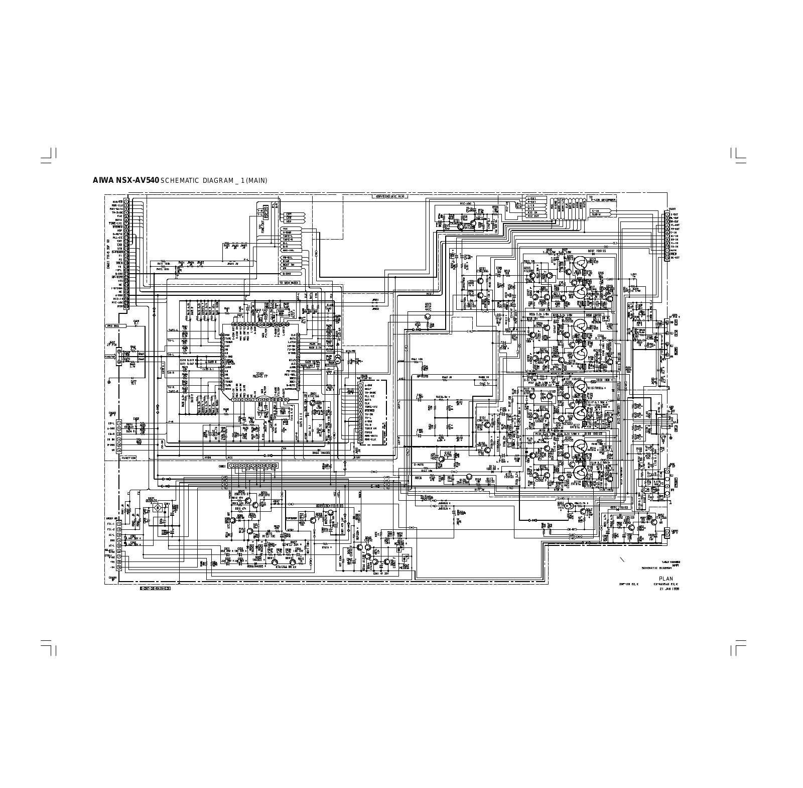 Aiwa NSXAV-540 Schematic