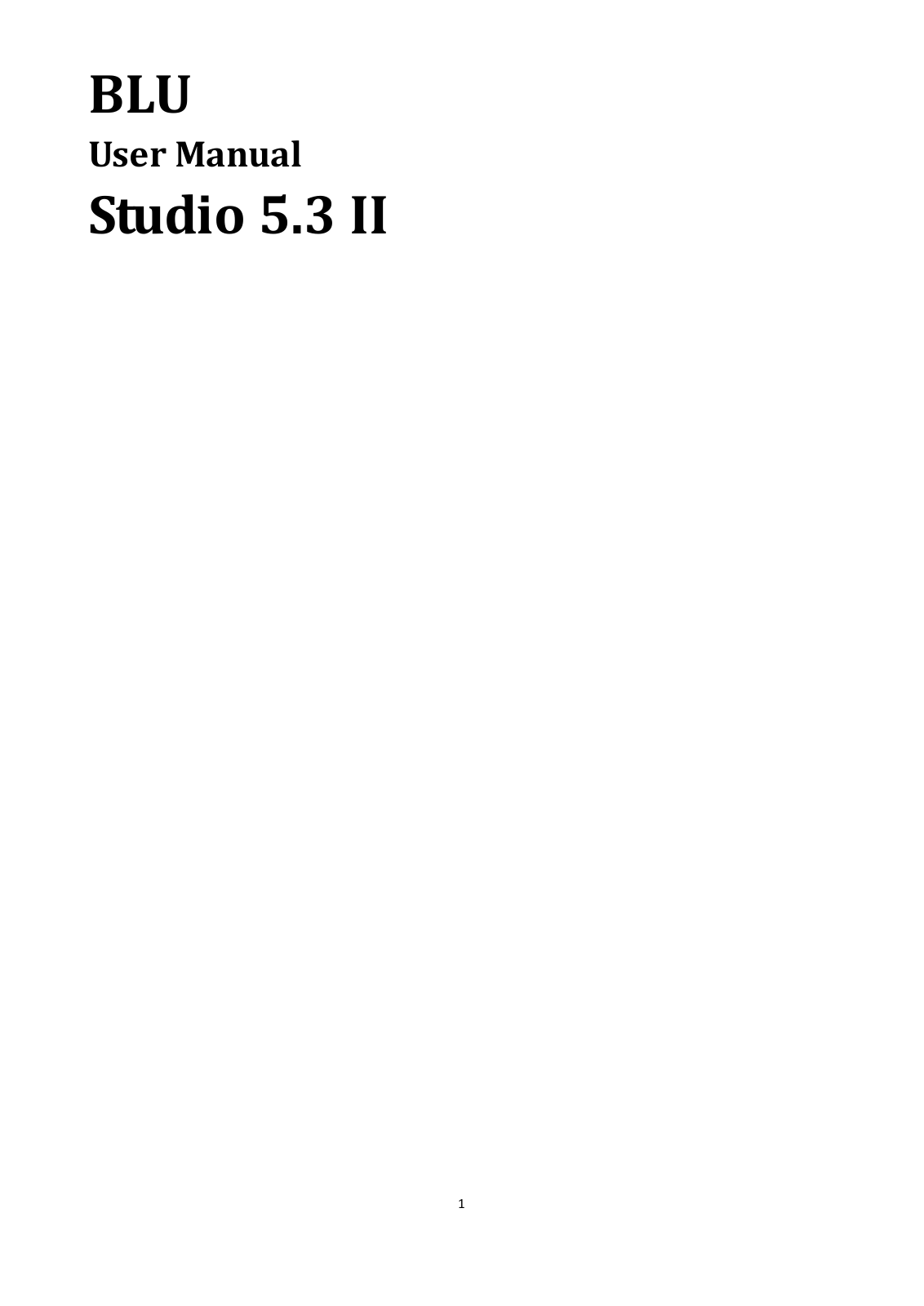 BLU Studio 5.3 II User Manual