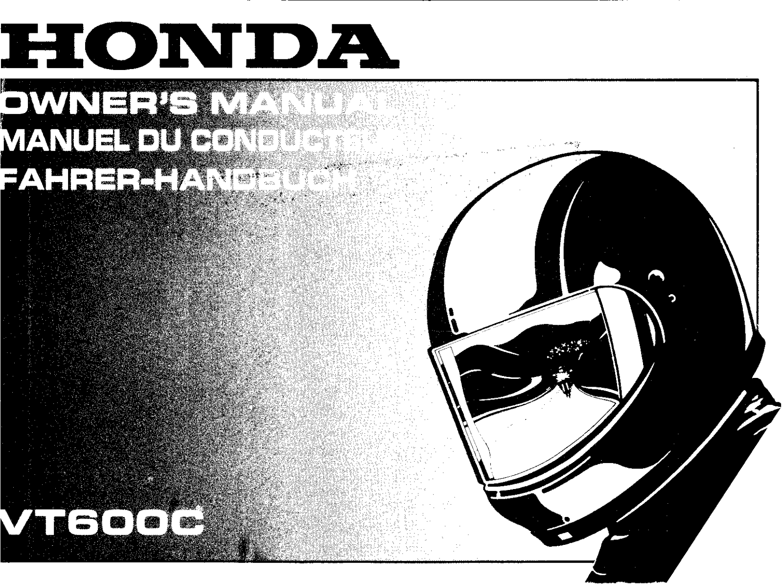 Honda VT600C 1995 Owner's Manual