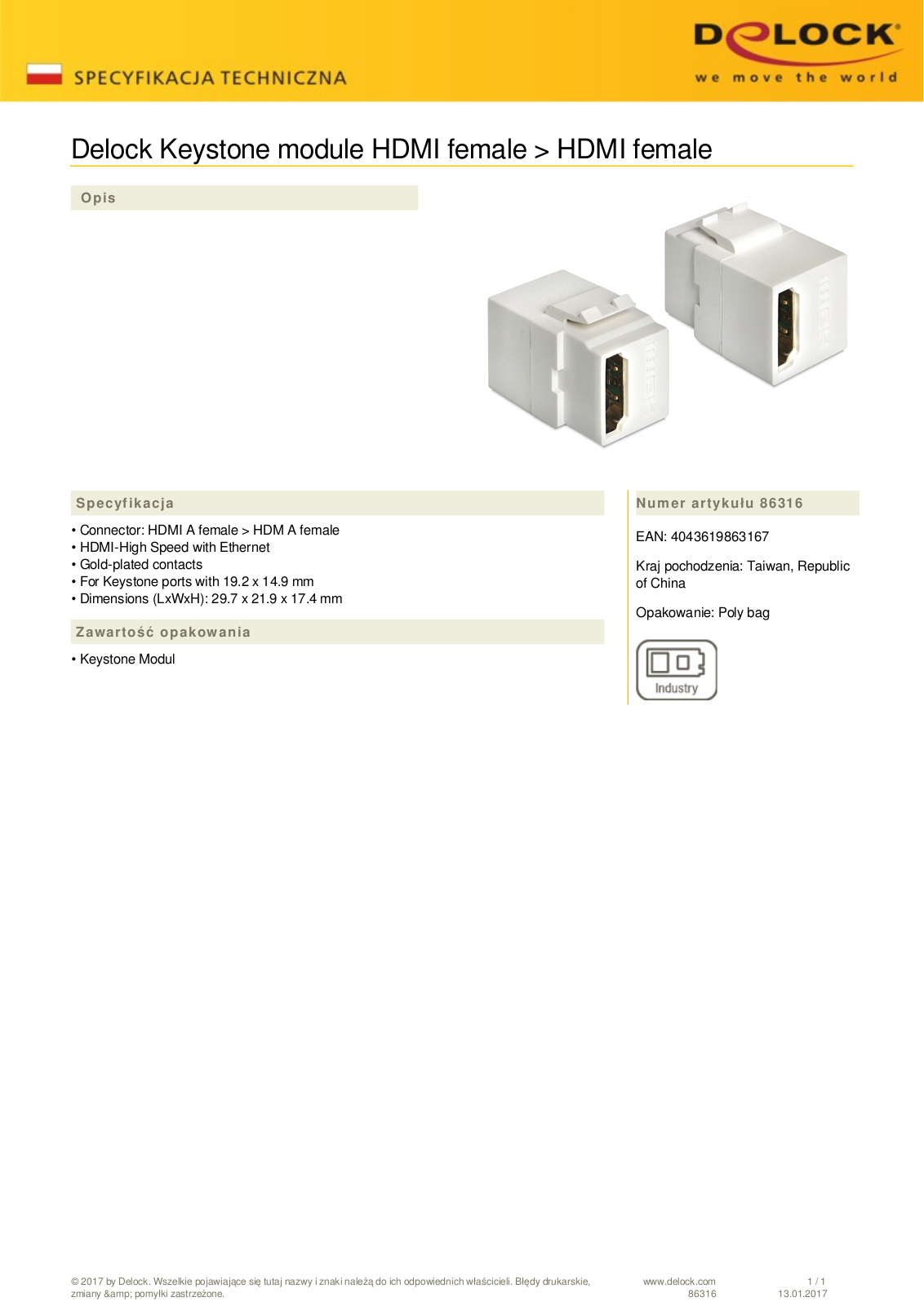 DeLOCK internal USB 3.0 Pin Header,USB 2.0 Pin Header on 2x USB-A 3.0, 0.45m User Manual