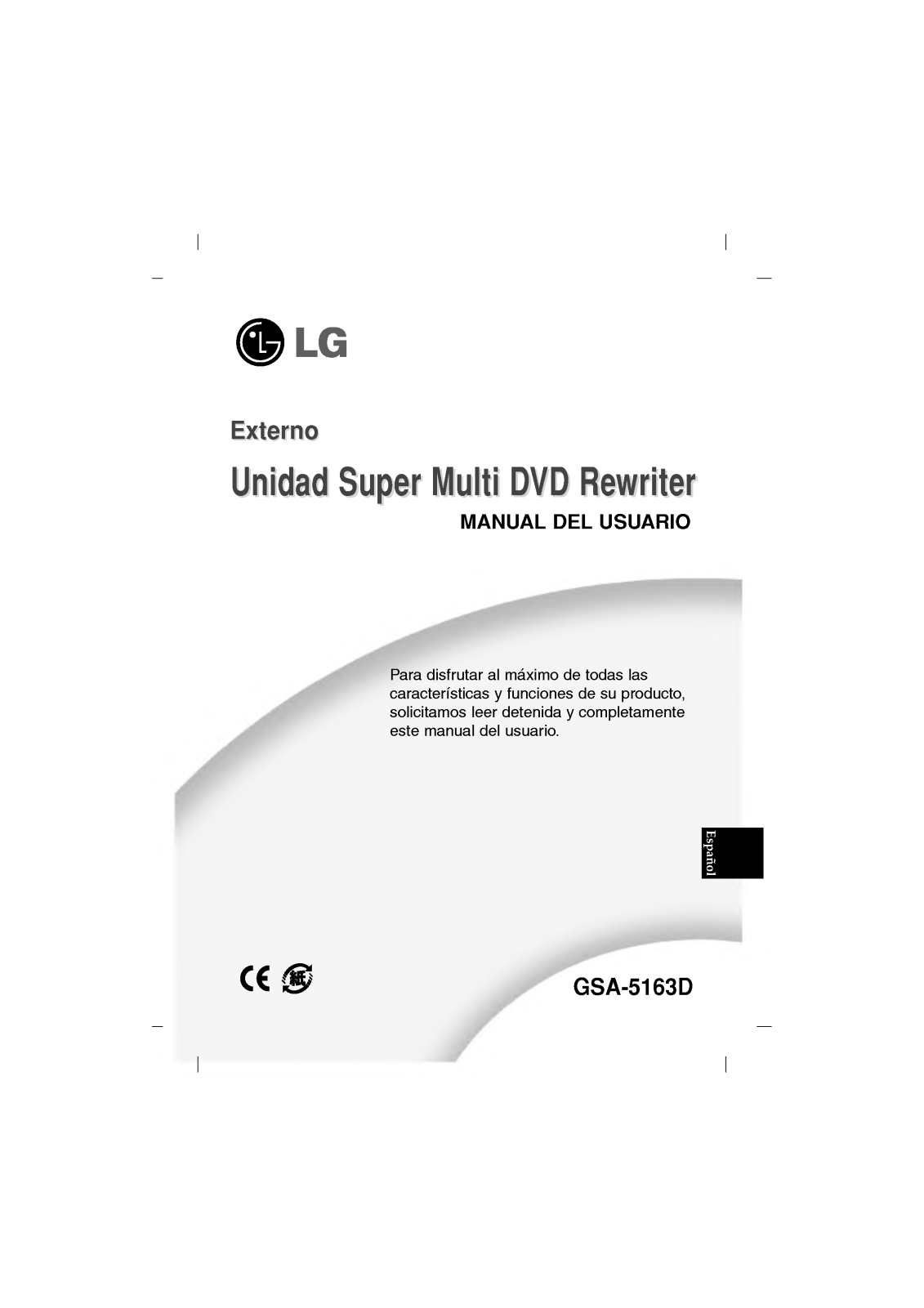 Lg GSA-5163D User Manual