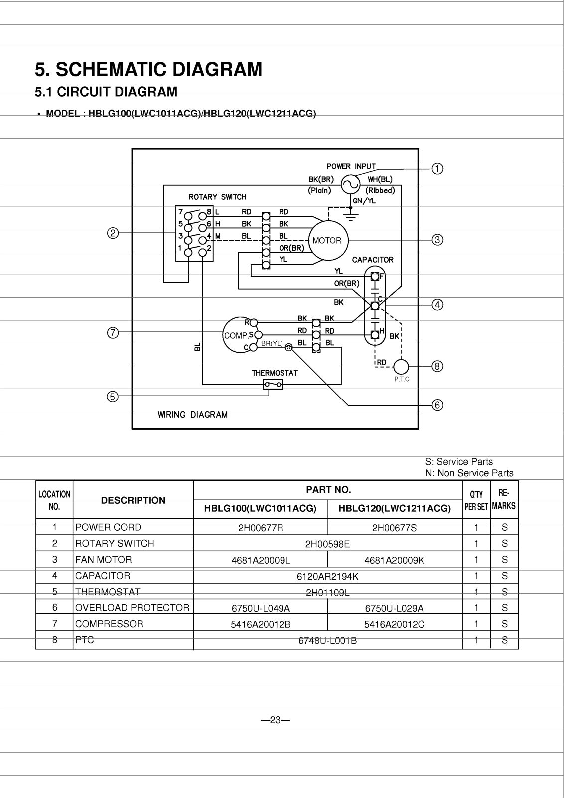 Goldstar R1201h Wiring Diagram