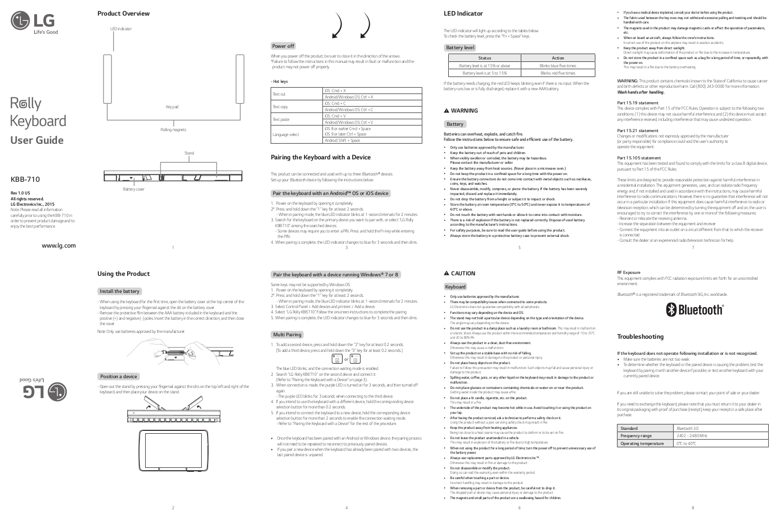 LG KBB710 Users manual