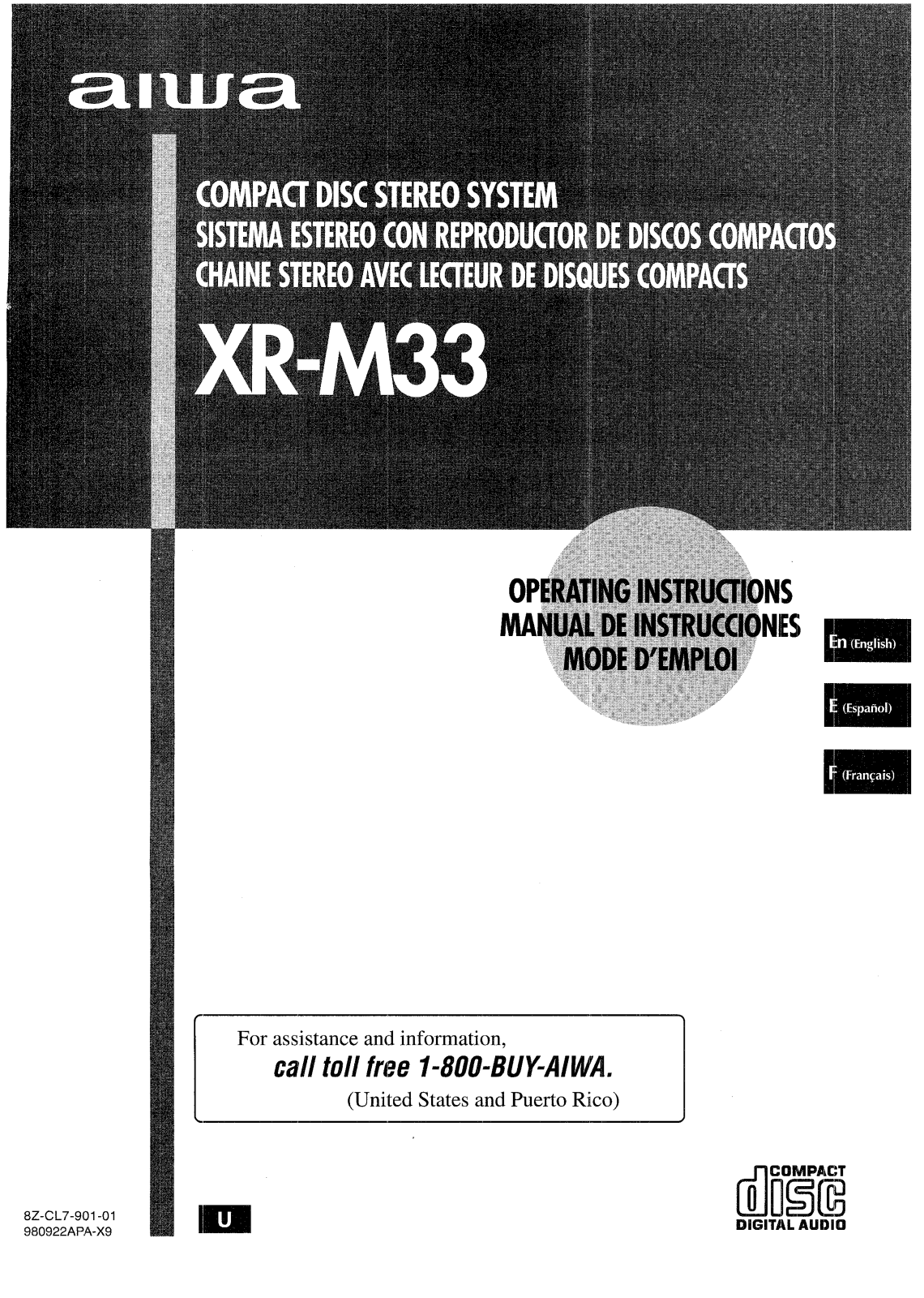 Sony XR-M33 User Manual - ManualMachine.com