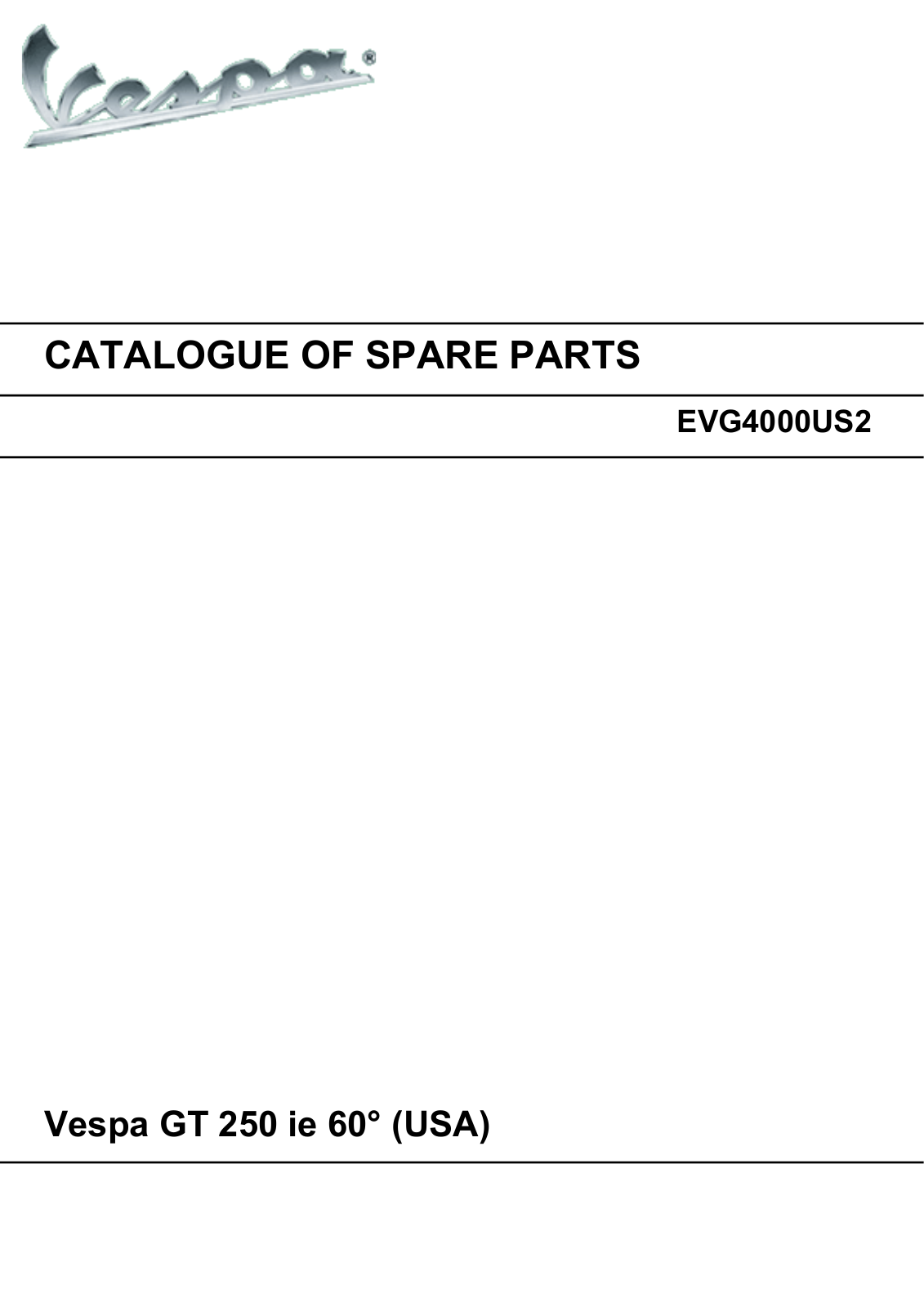 Vespa GT60 Diagram