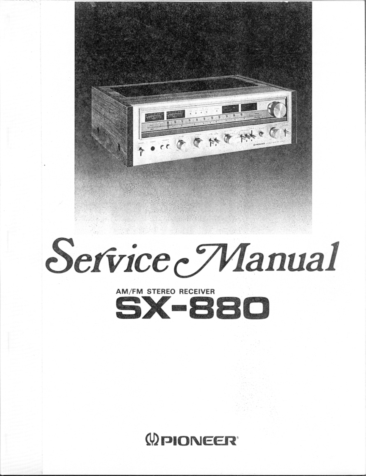 Pioneer SX-880 Service manual