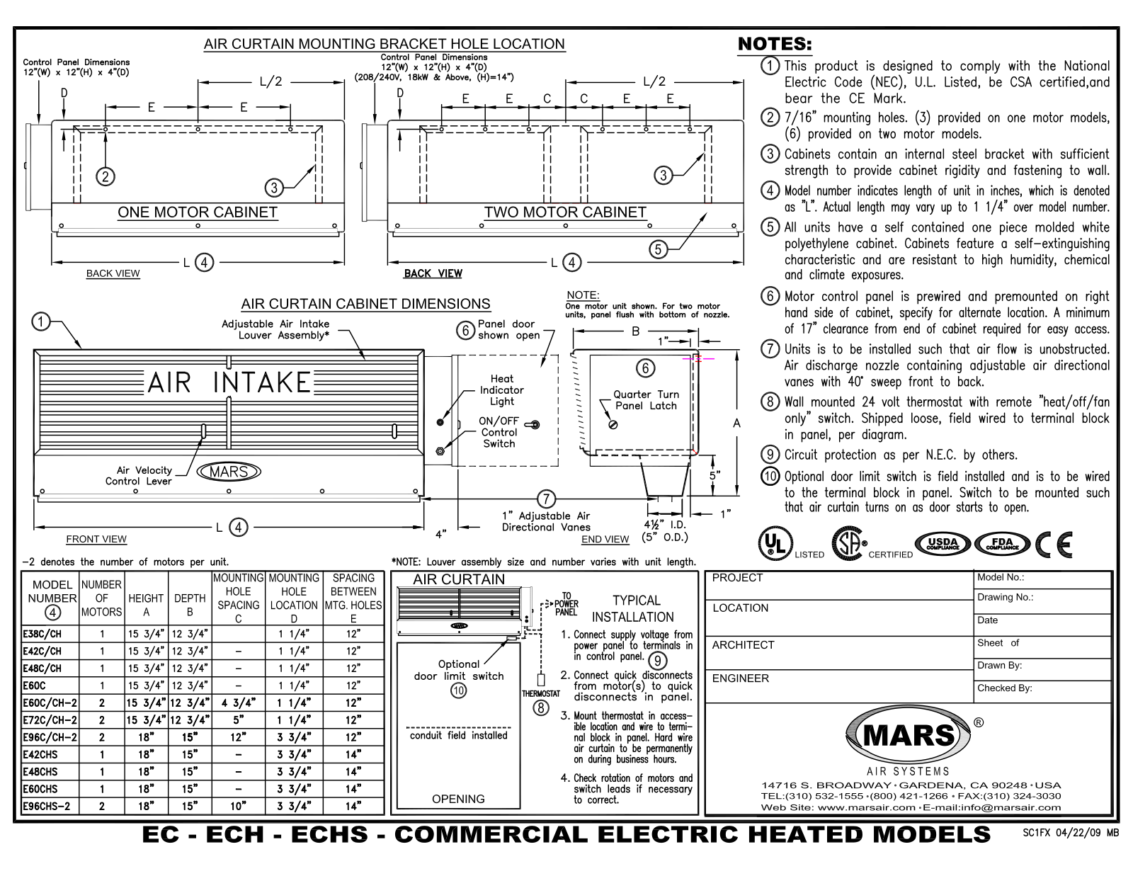 Mars Air E38C User Manual