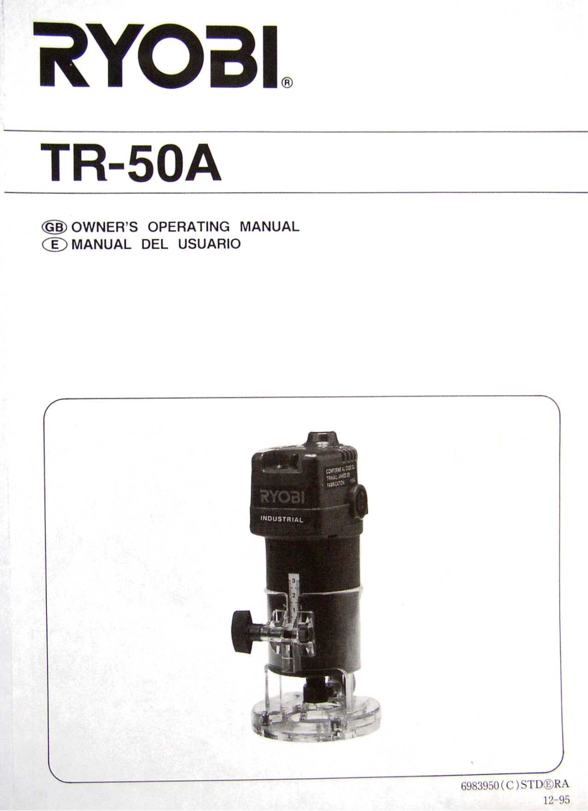 Ryobi TR50A User Manual