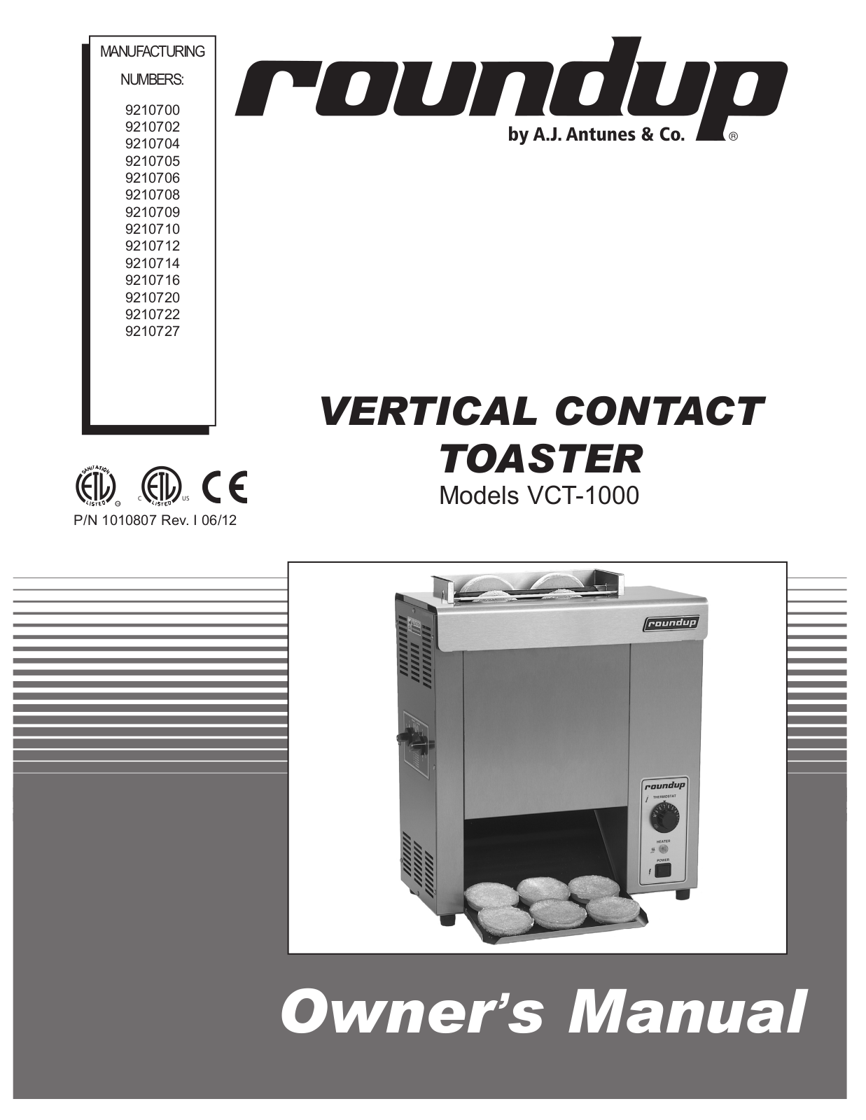 Antunes VCT-1000CV Installation Manual