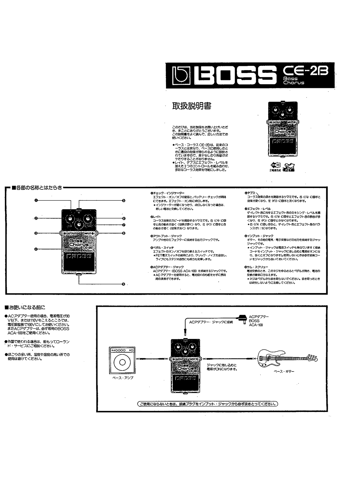 Roland CE-2B User Manual