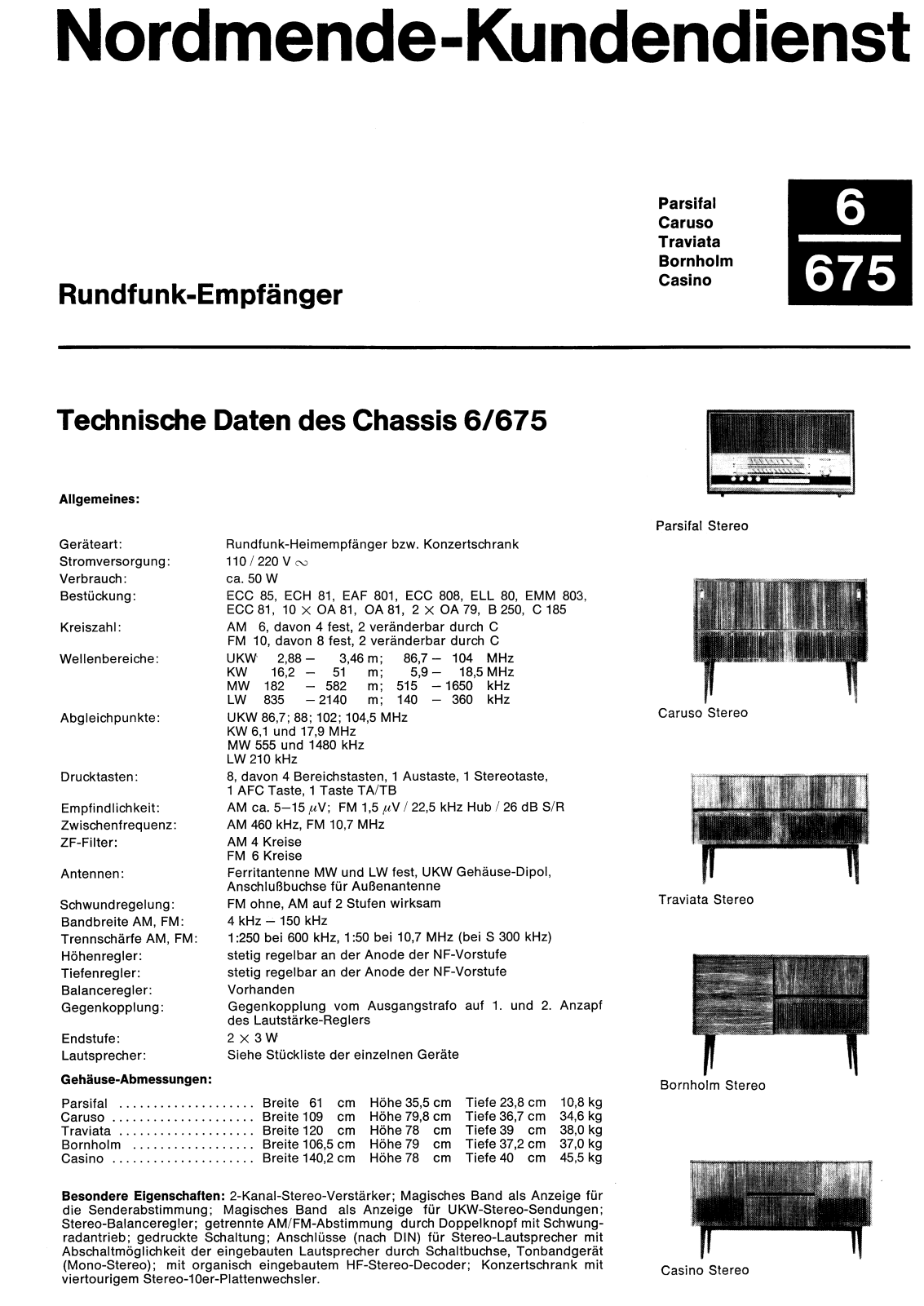 Nordmende 6-675 Service manual