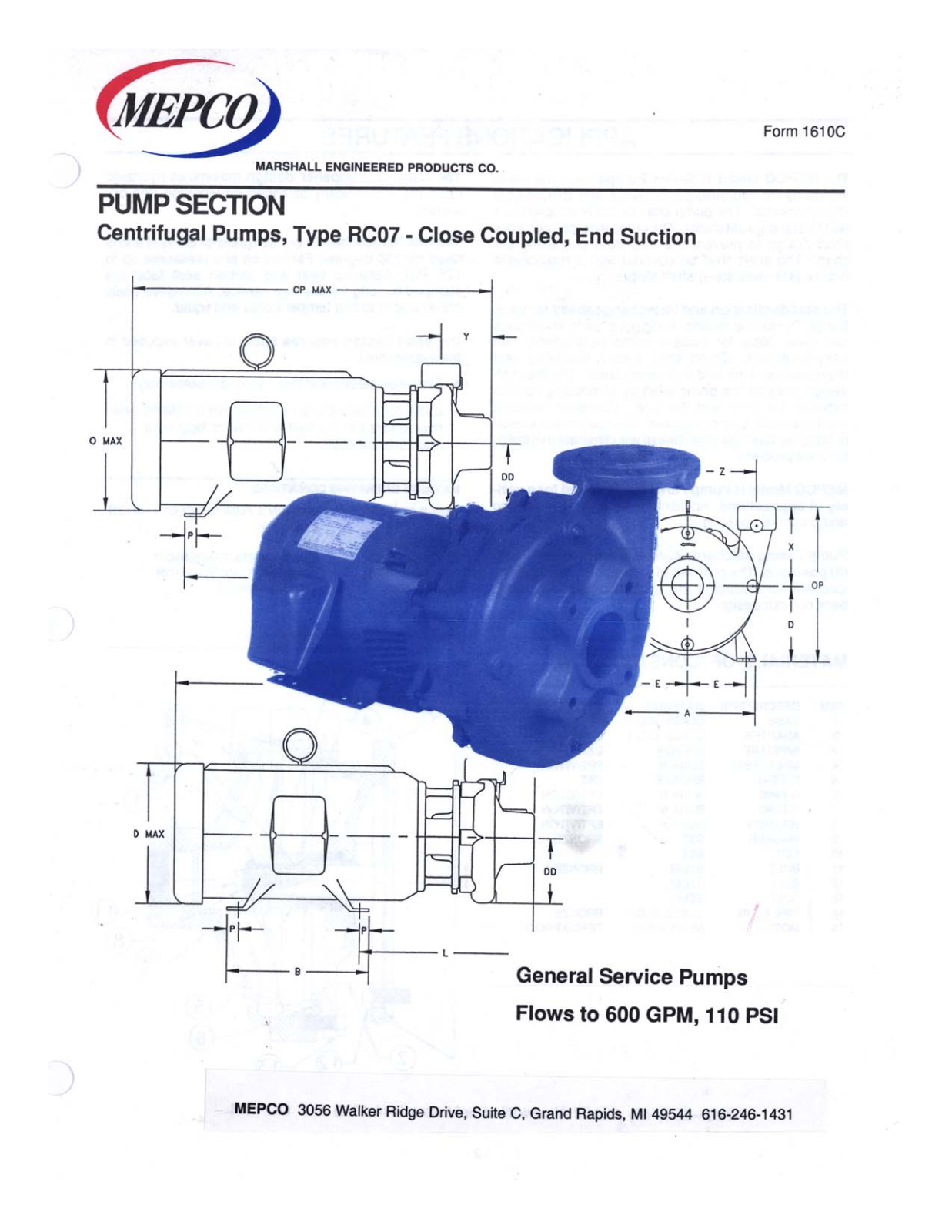 Control Products RC07 User Manual