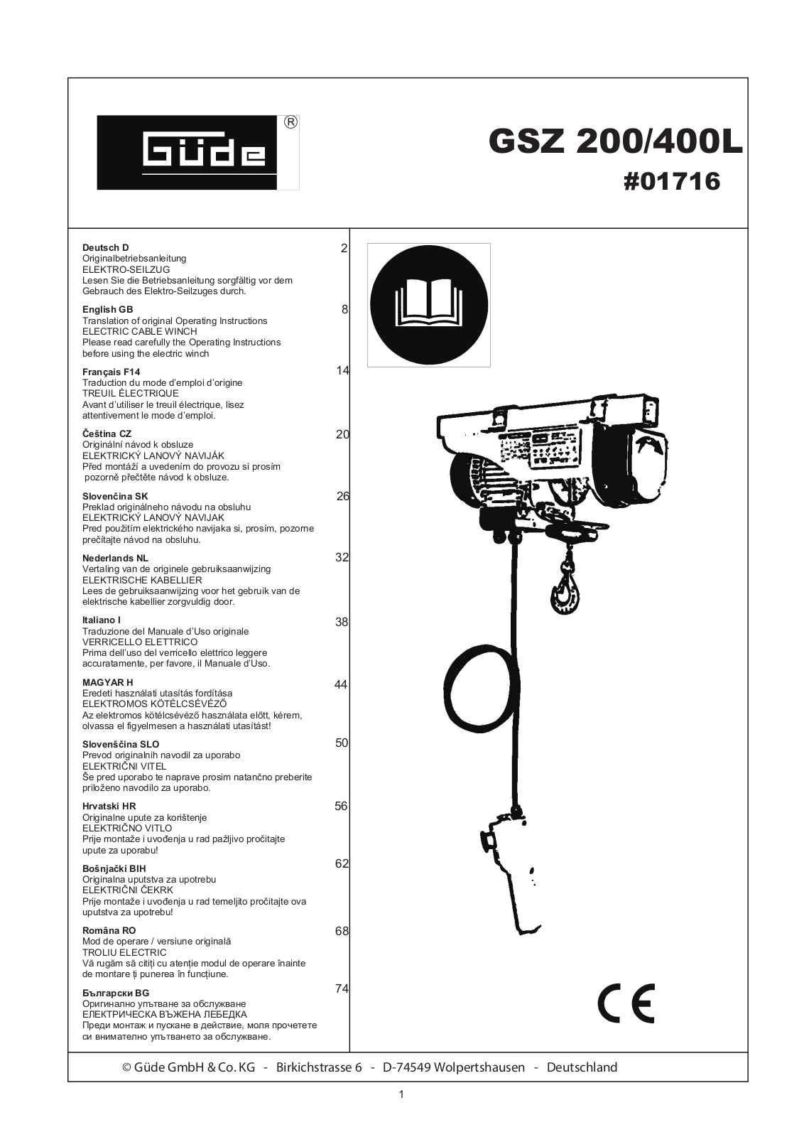 Güde GSZ 200L, GSZ 400L Service Manual