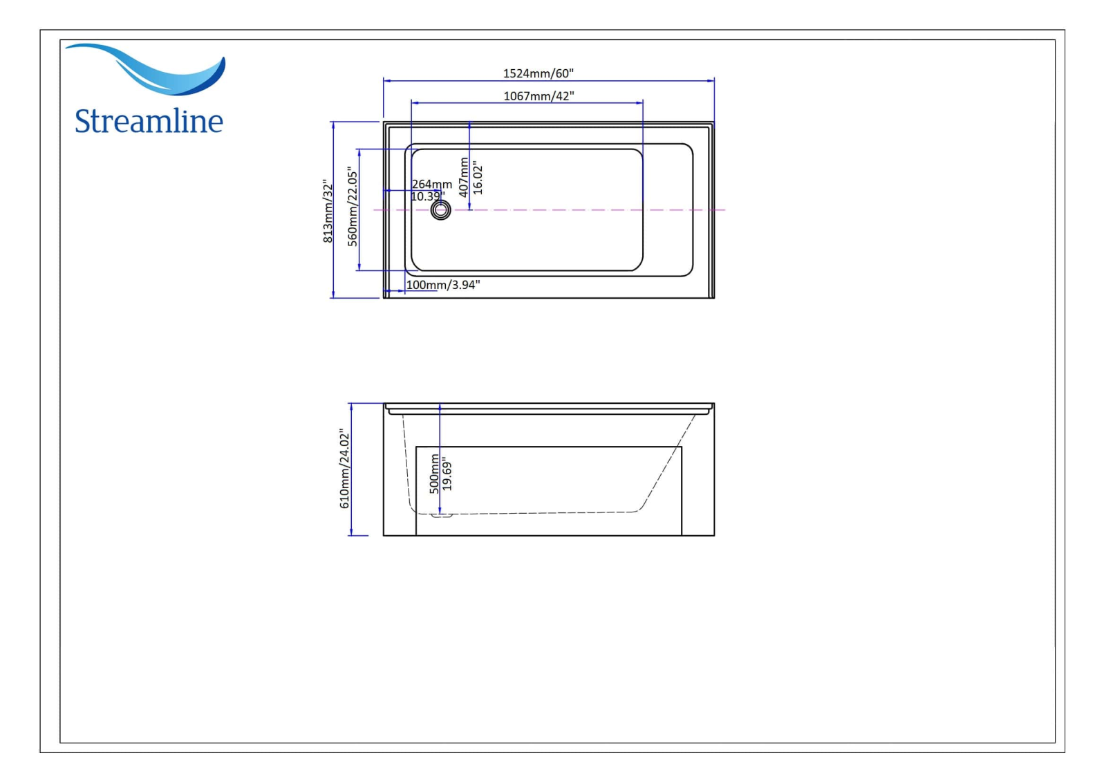 Streamline N50060ALWHLDFM Specifications