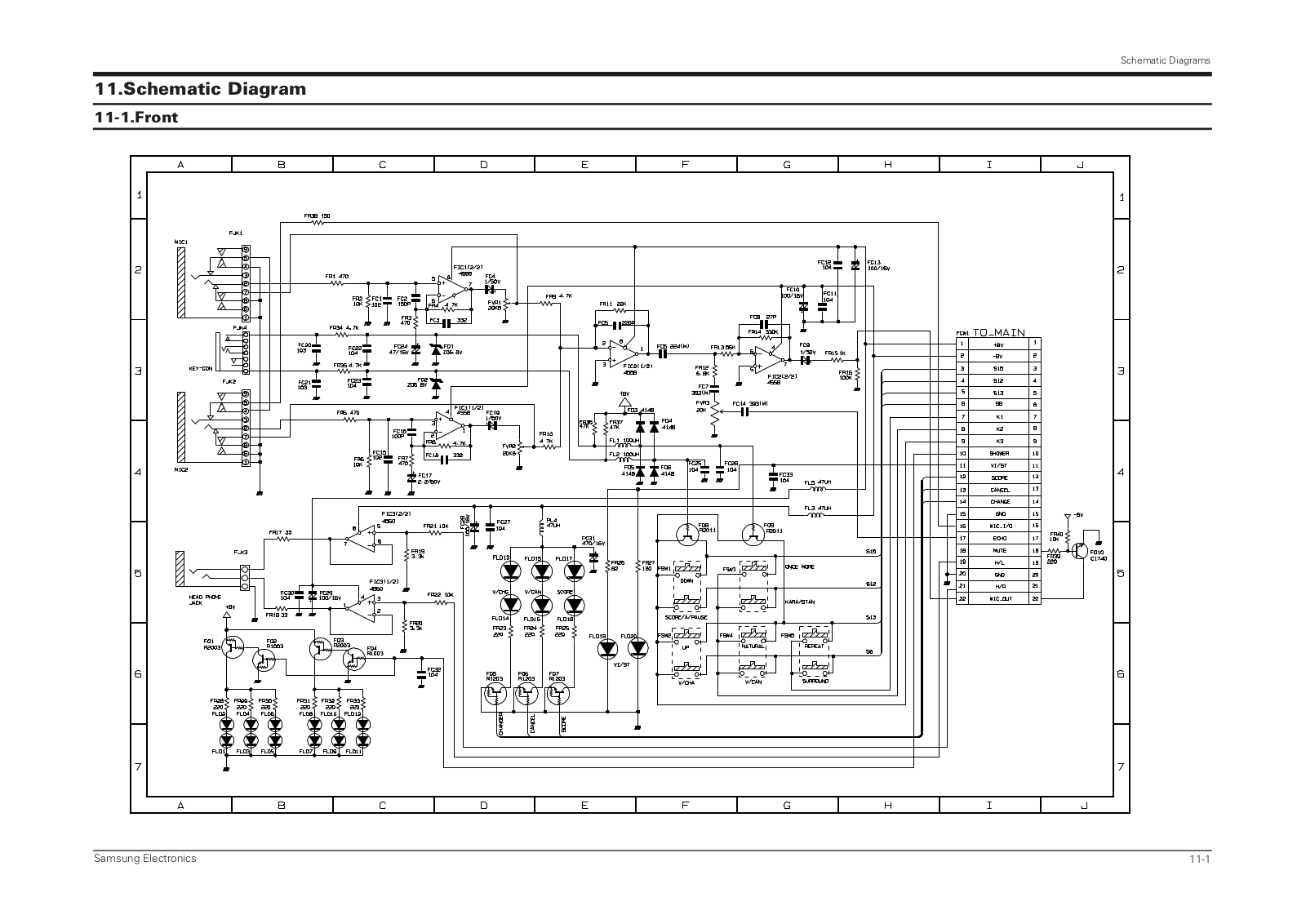 Samsung DV7700, DV4720 Schematics Diagram