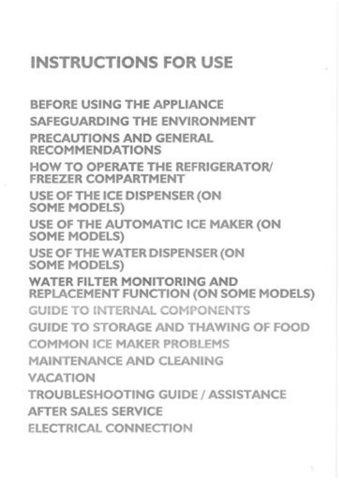 Caple CAFF201SS Instruction Manual