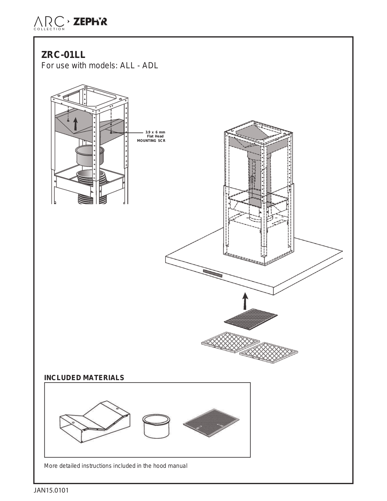 Zephyr ALLE42BBX User Manual