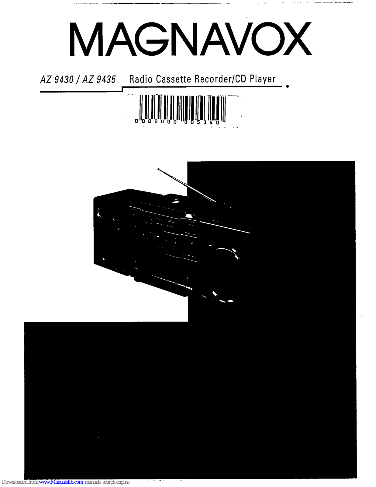 Magnavox AZ9435/05, AZ 9430, AZ9435/00, AZ 9435, AZ9430/01 User Manual