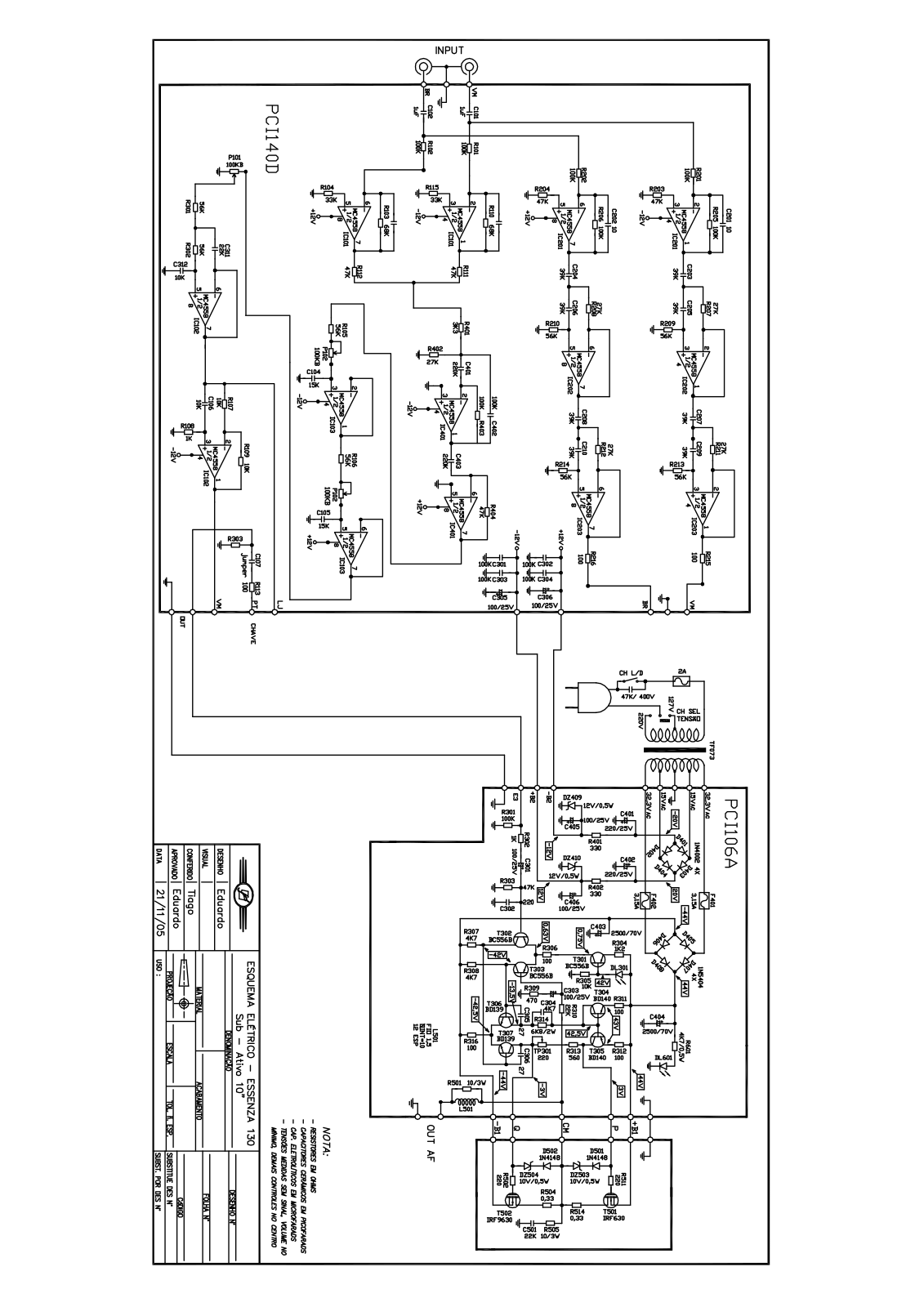 FRAHM Essenza 130 Schematic