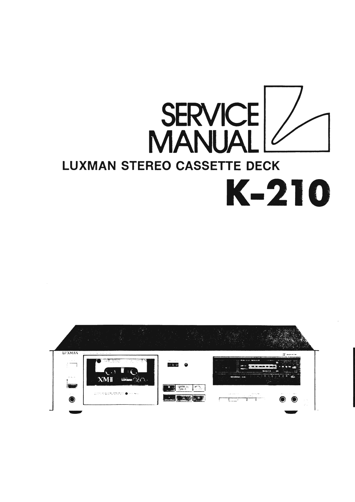 Luxman K-210 Service Manual