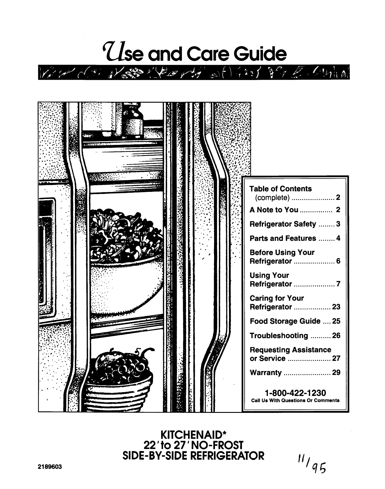 KitchenAid KSRS25QDWH01 Owner's Manual