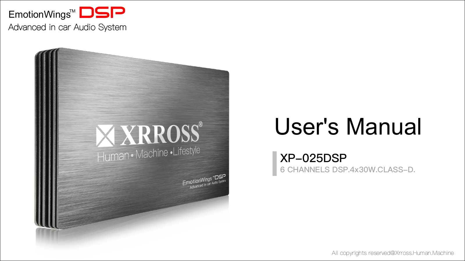 EmotionWings DSP XRROSS XP-025DSP User Manual