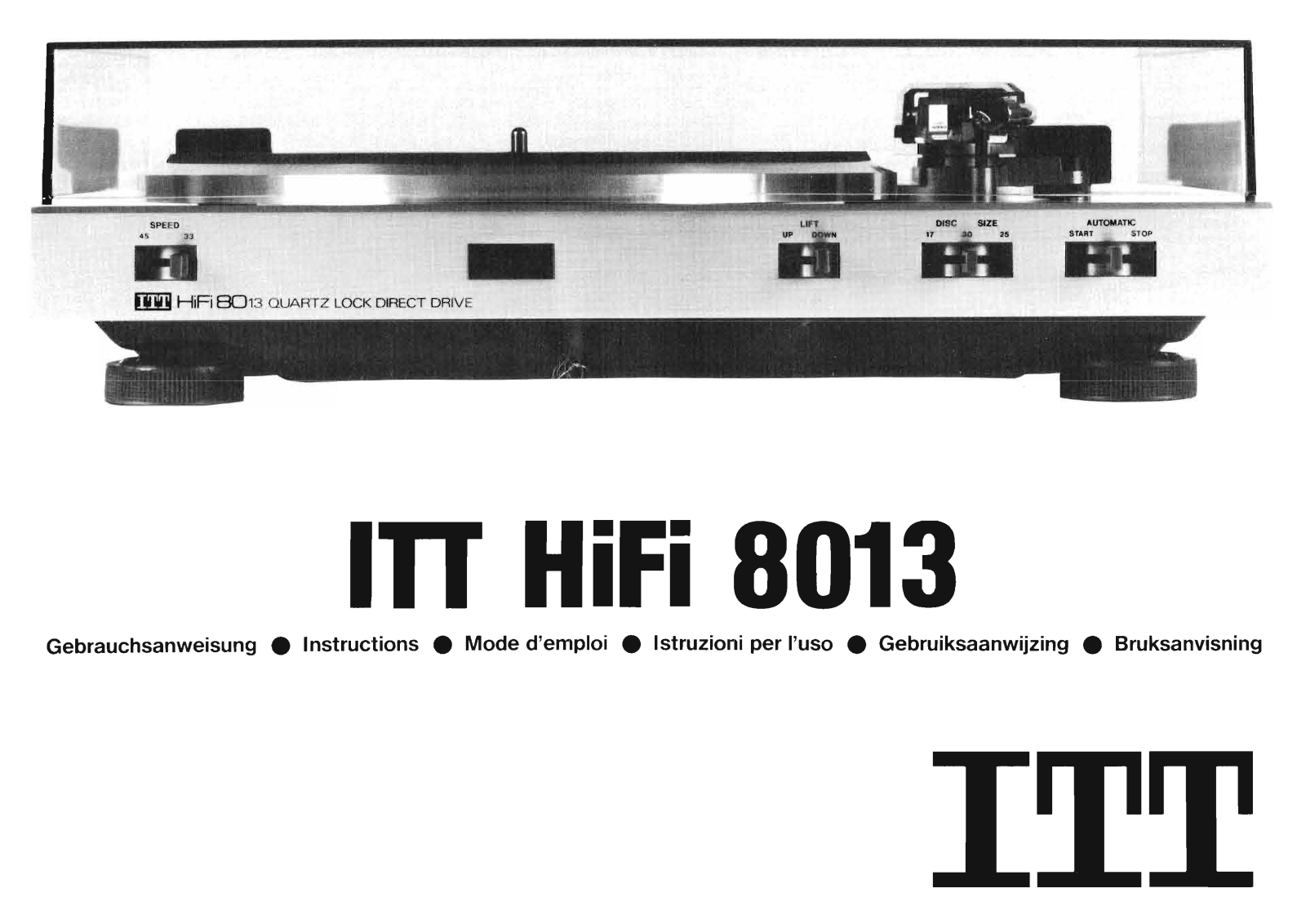 Itt 8013 Owners Manual