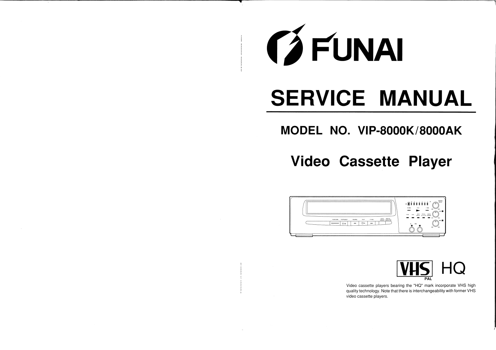 Funai vip8000 SERVICE MANUAL