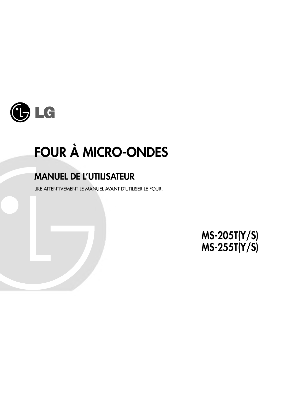 LG MS-205T, MS-205TS User Manual