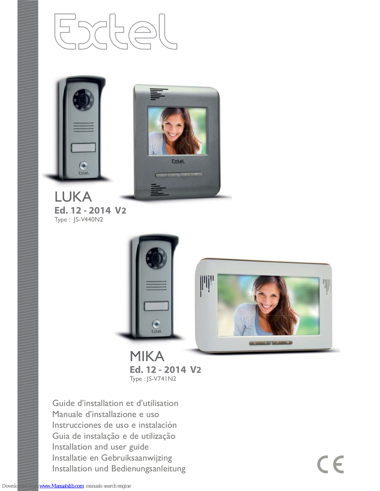 Extel LUKA 12-2014 V2, MIKA 12-2014 V2 Installation And User Manual