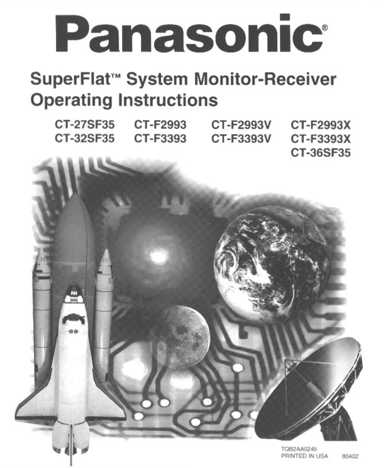 Panasonic CT-36SF35W, CT-32SF35W, CT-27SF35W User Manual