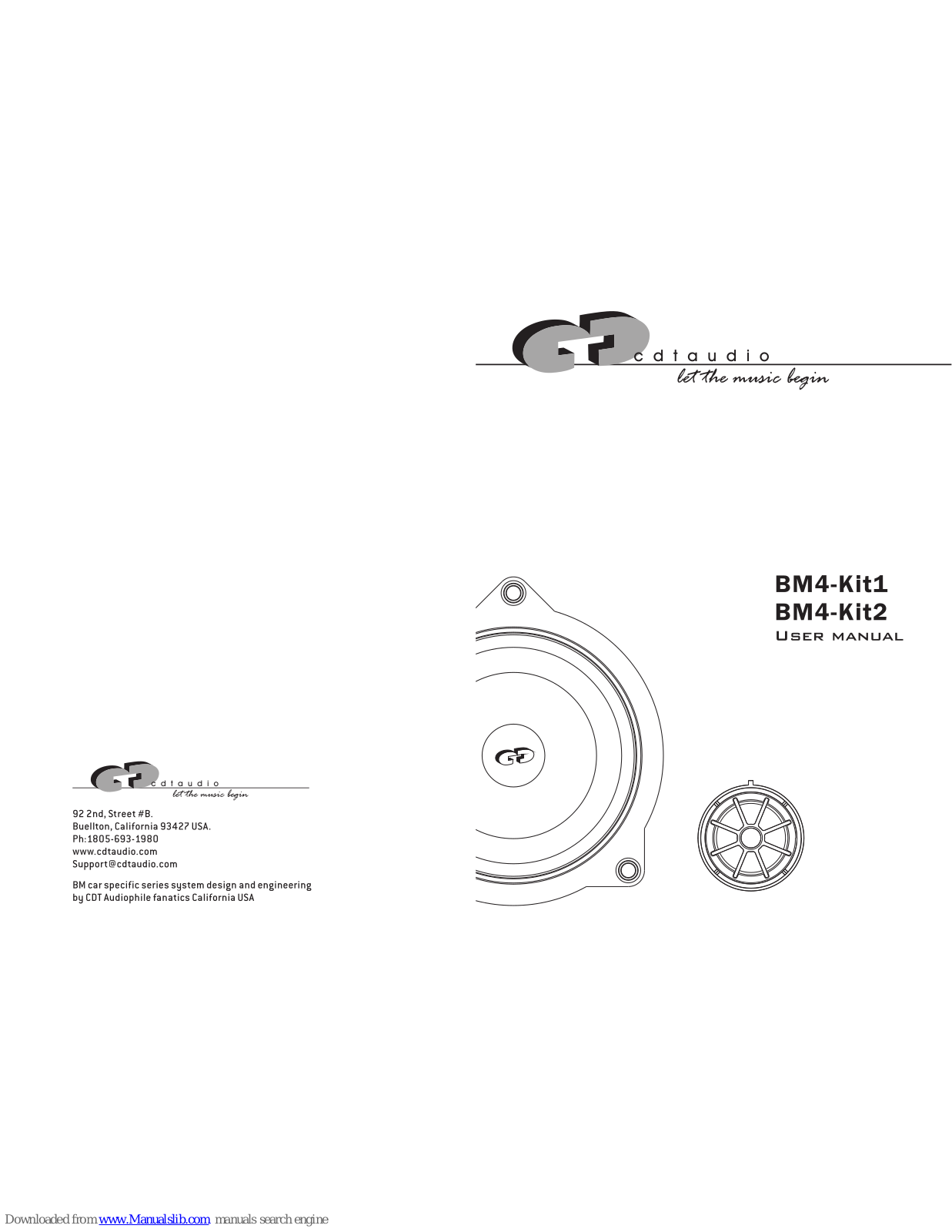 CatAudio BM4-Kit1, BM4-Kit2 User Manual - ManualMachine.com
