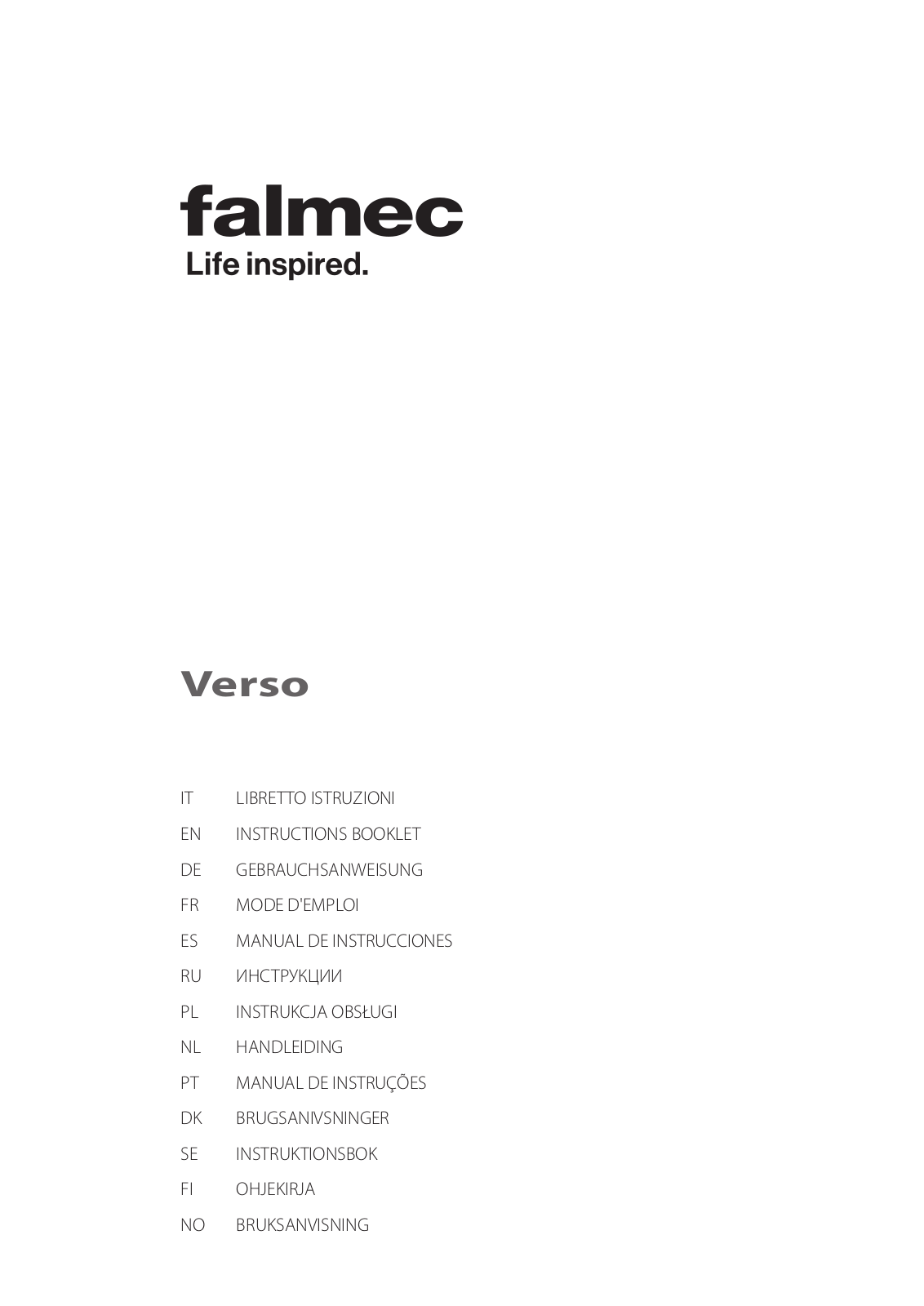 Falmec VERSO 55 User Manual