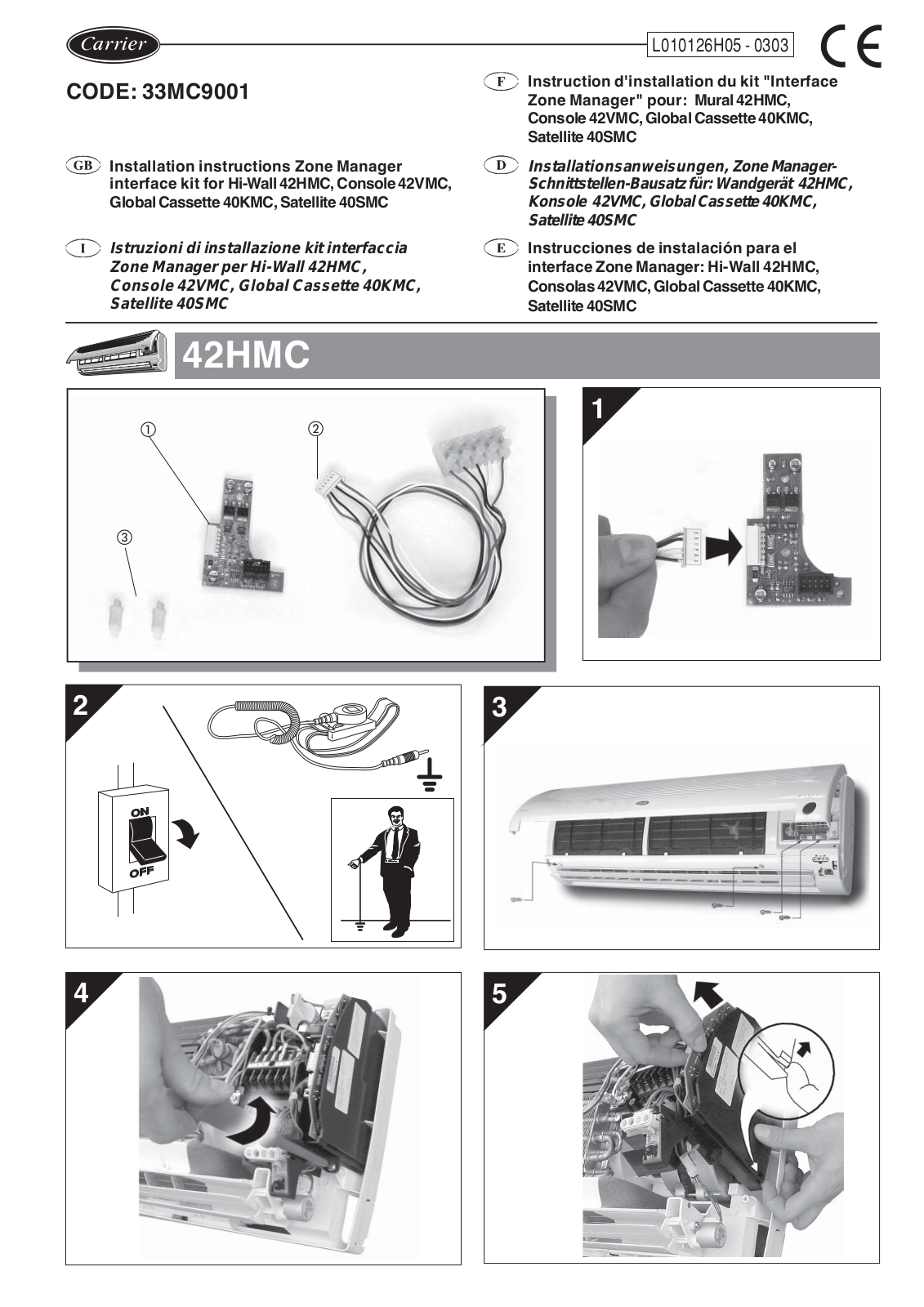 Carrier 2G26H05 User Manual