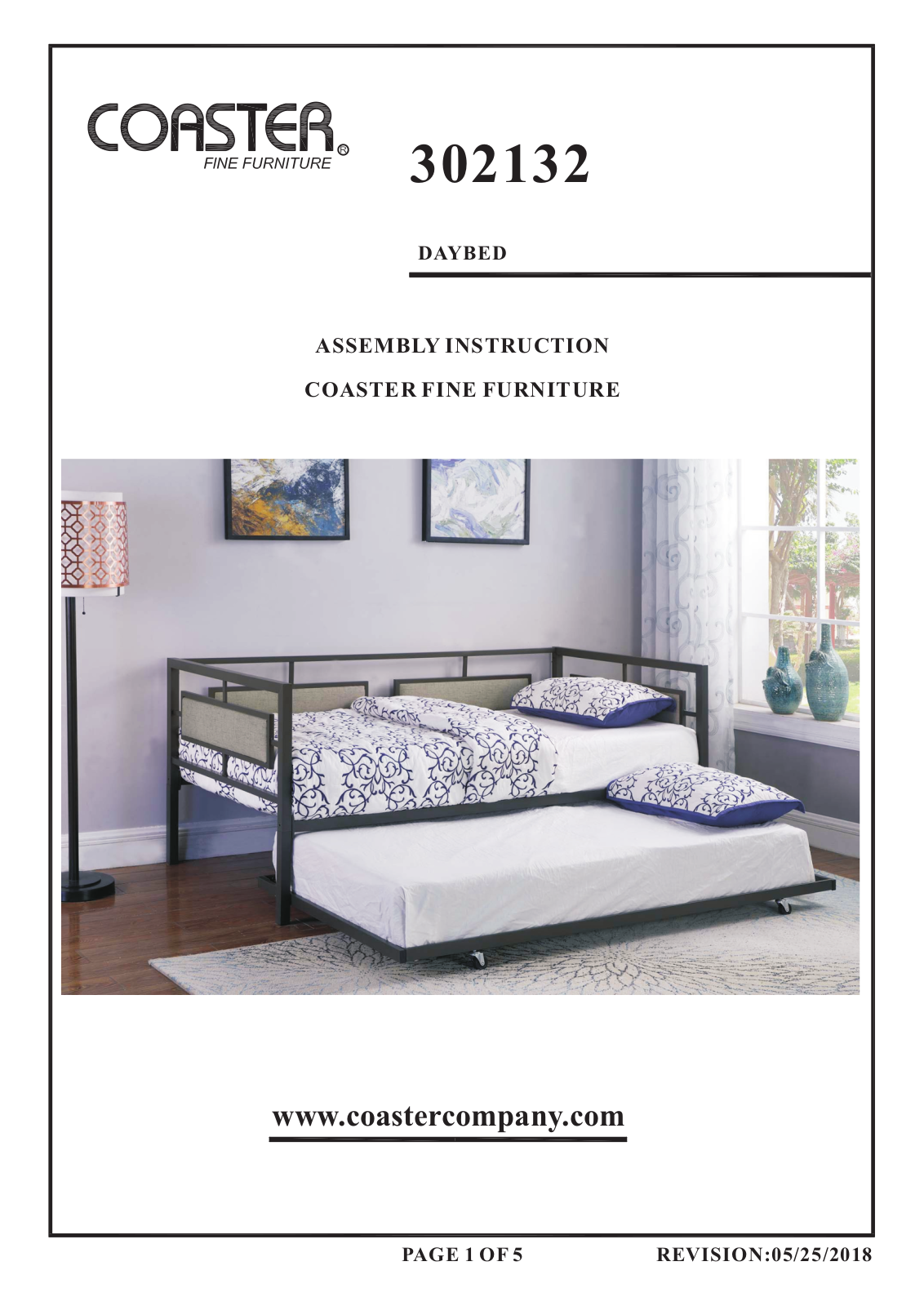 Coaster 302132 Assembly Guide - ManualMachine.com
